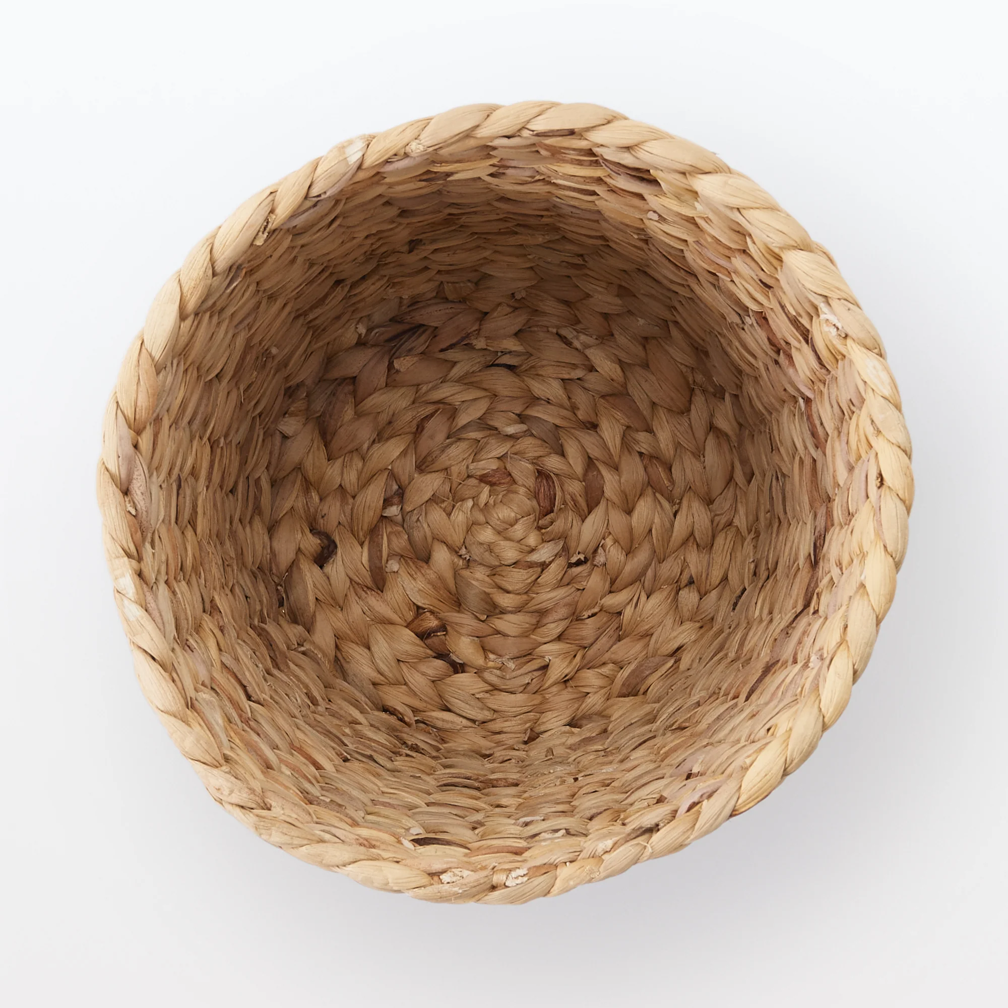 Water Hyacinth Basket - Round - Deep Dia. 10.2 x H11.8" - Image 3