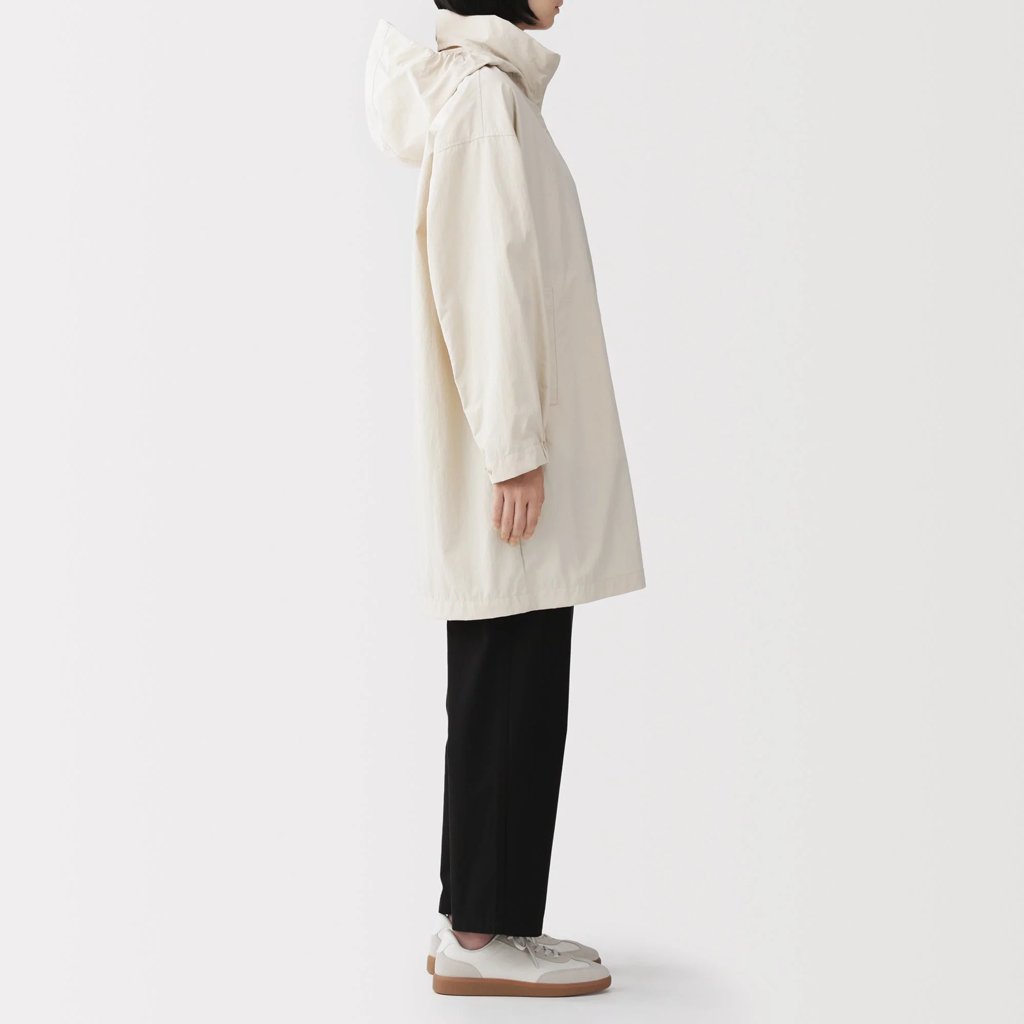 Water Repellent Hooded Long Coat - Image 15