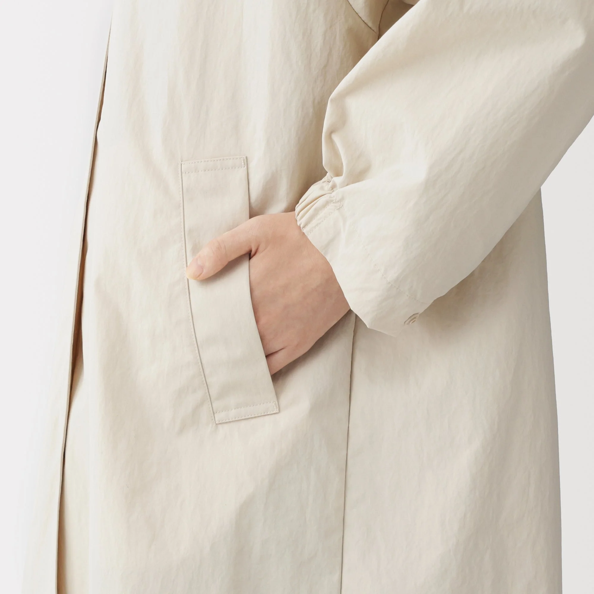Water Repellent Hooded Long Coat - Image 18