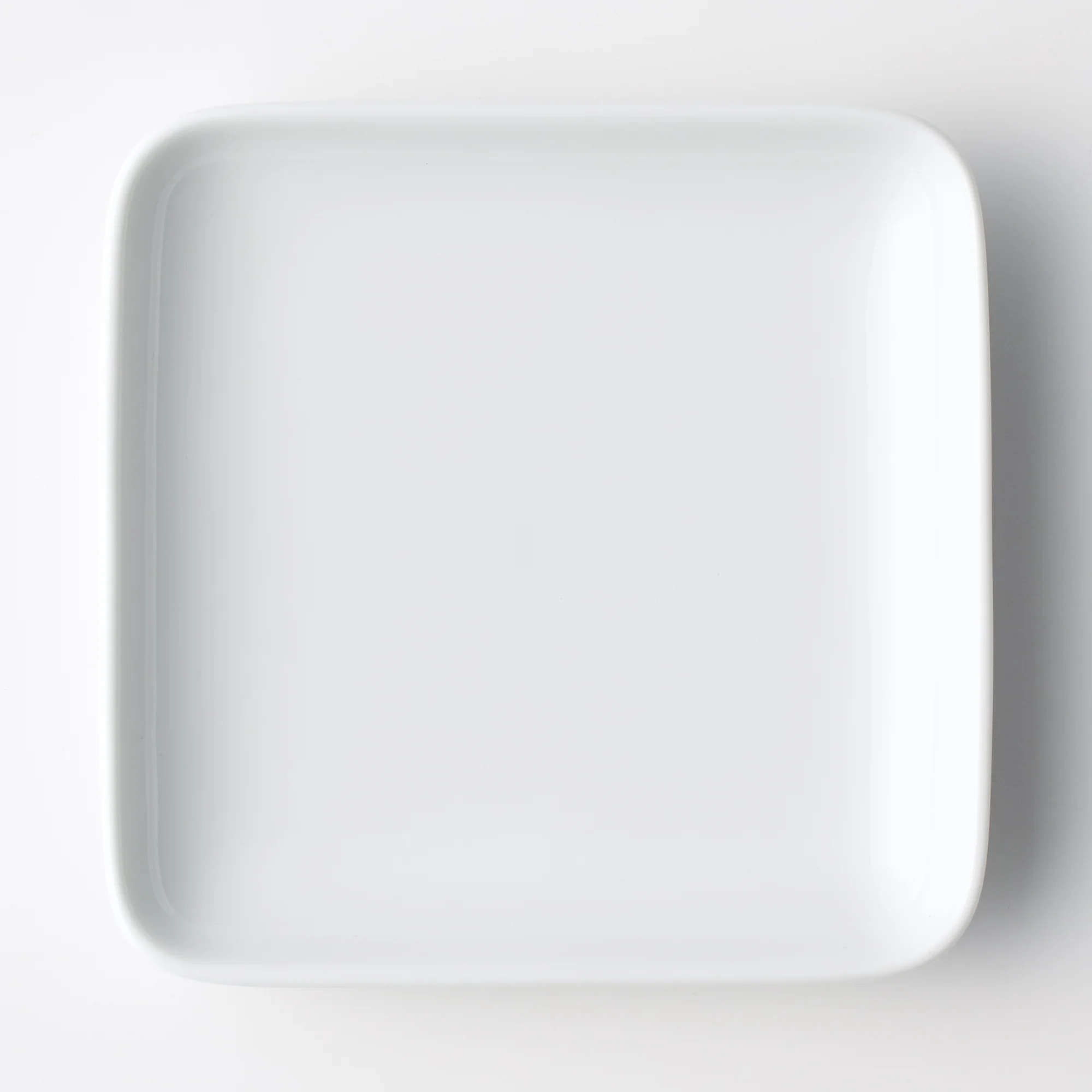 White Porcelain Square Dish - Image 3