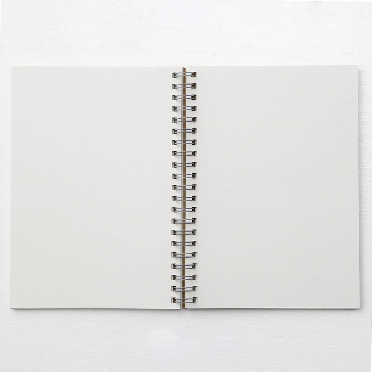 B6 Wirebound Notebook Plain Beige - Image 2