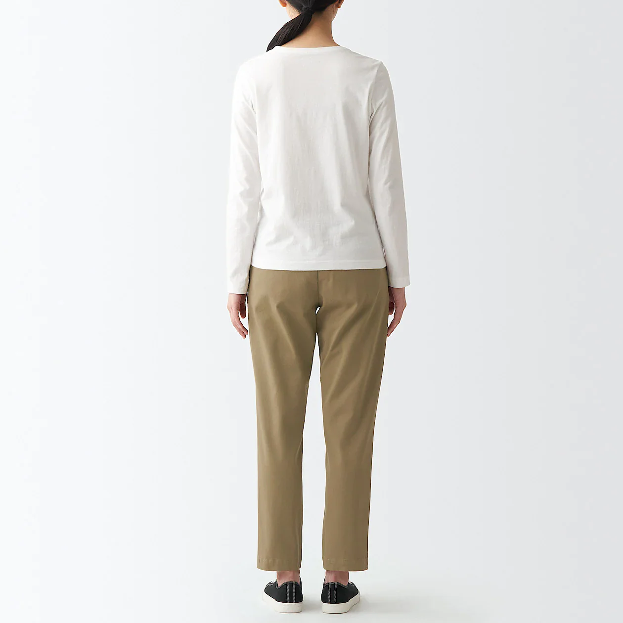 Women's 4-Way Stretch Chino Slim Tapered Pants (L 30inch / 75cm) - Image 7
