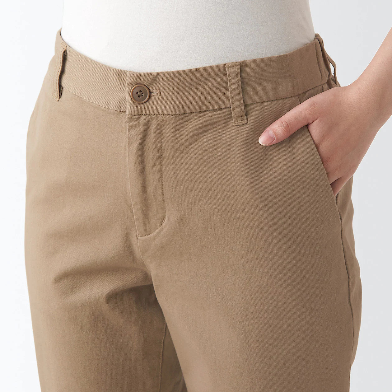 Women's 4-Way Stretch Chino Slim Tapered Pants (L 32inch / 82cm) - Image 28