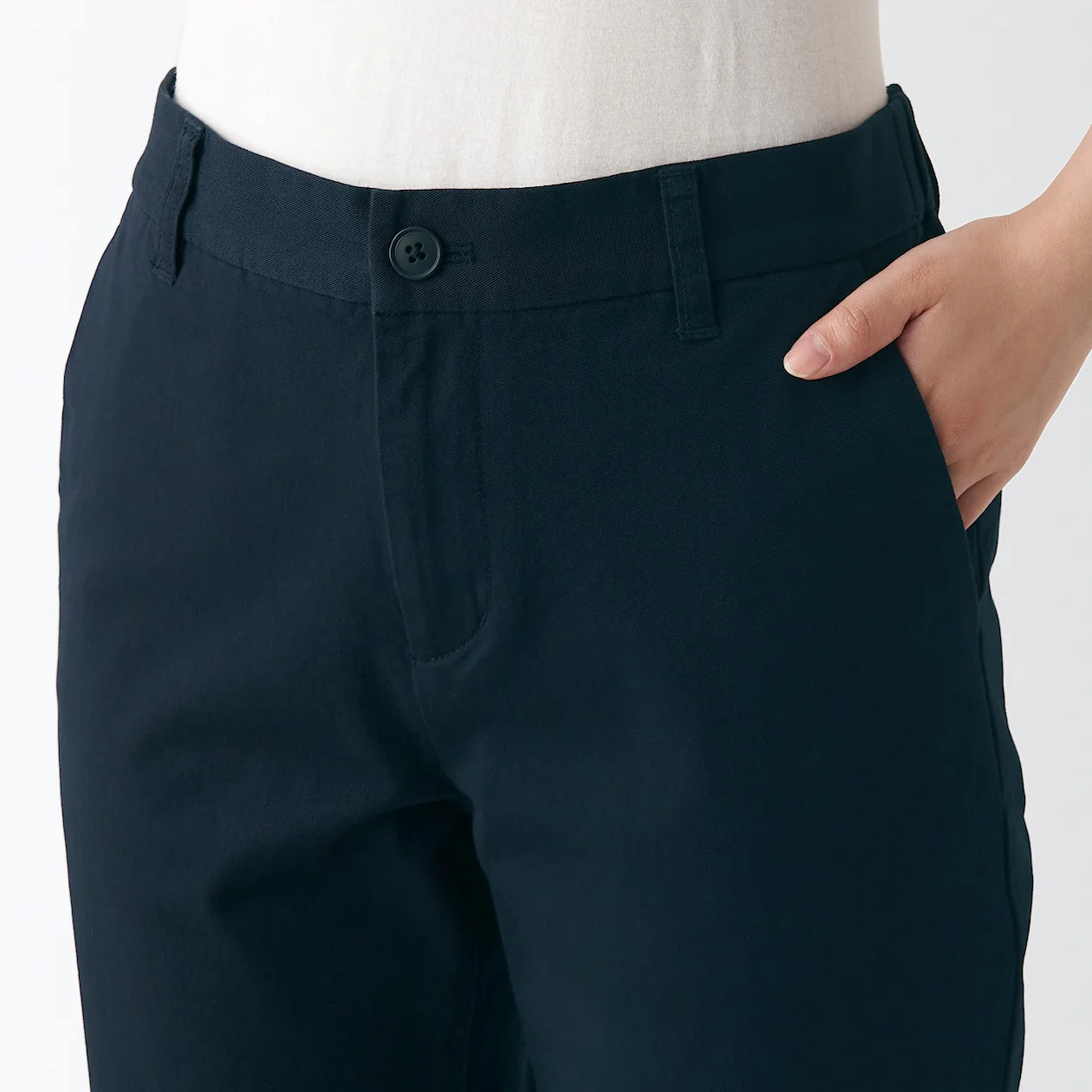 Women's 4-Way Stretch Chino Slim Tapered Pants (L 32inch / 82cm) - Image 8