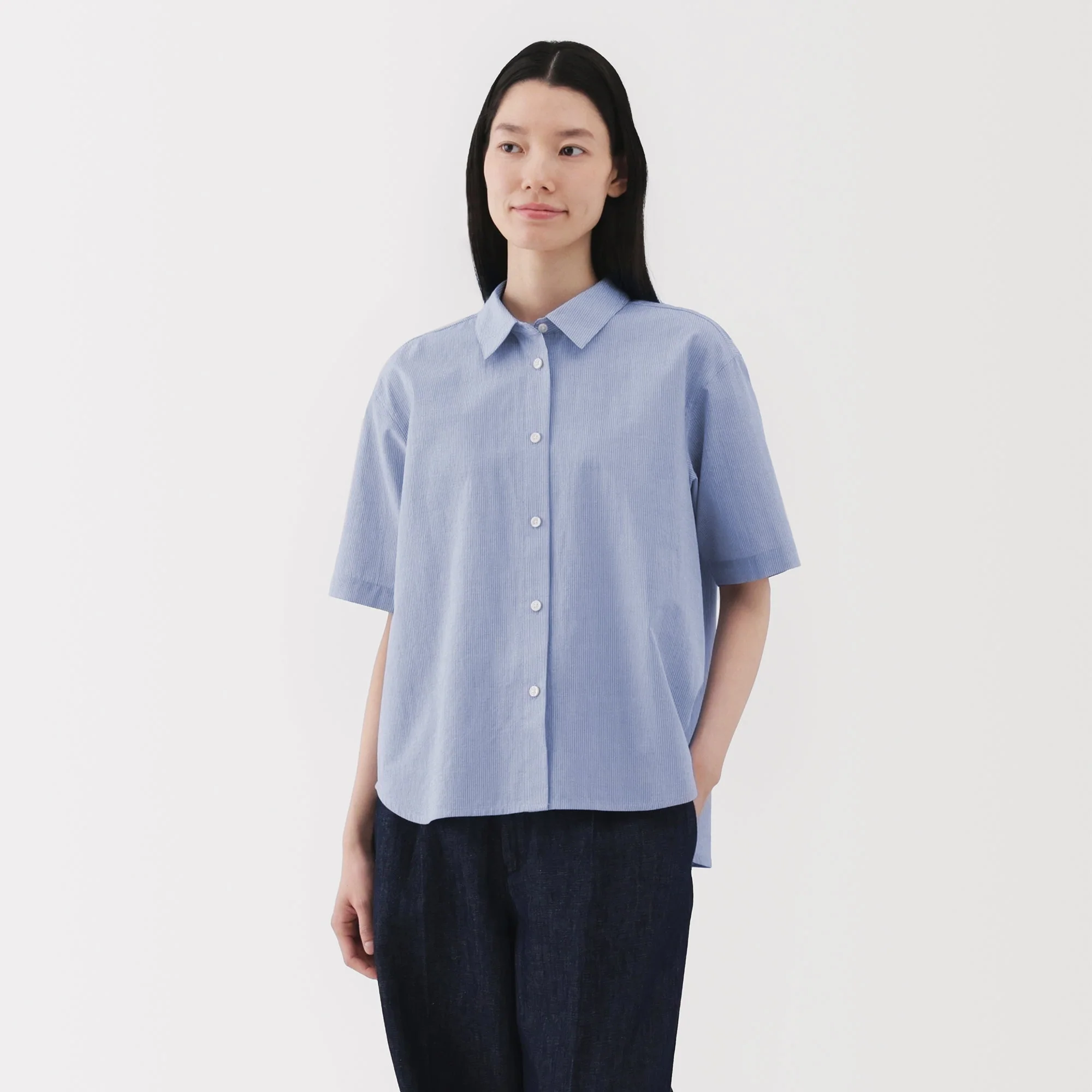Women's Cool Touch Regular Collar Short Sleeve Shirt - Image 13