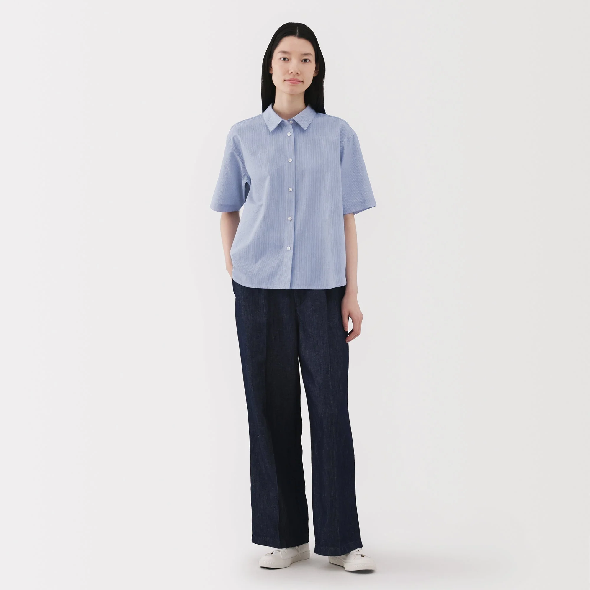 Women's Cool Touch Regular Collar Short Sleeve Shirt - Image 14
