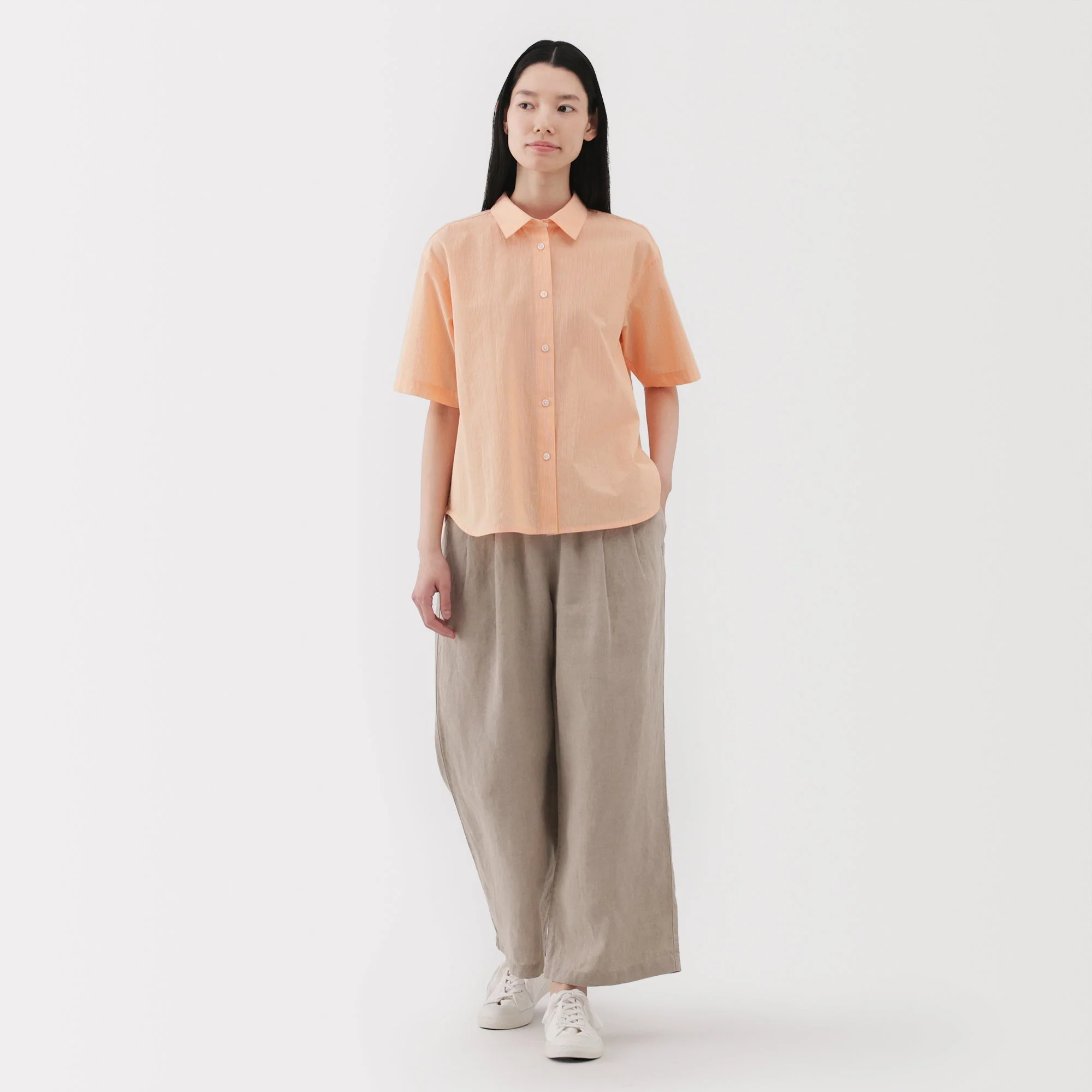 Women's Cool Touch Regular Collar Short Sleeve Shirt - Image 24