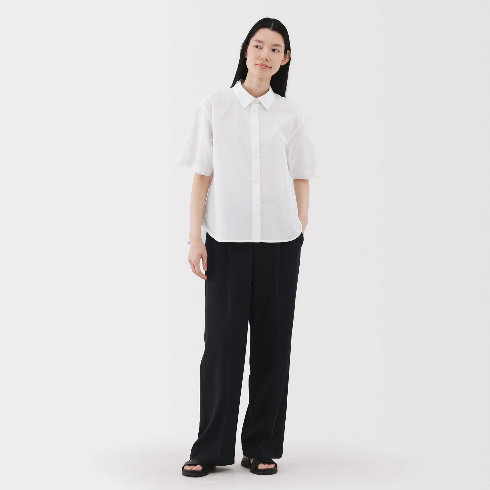 Women's Cool Touch Regular Collar Short Sleeve Shirt - Image 4