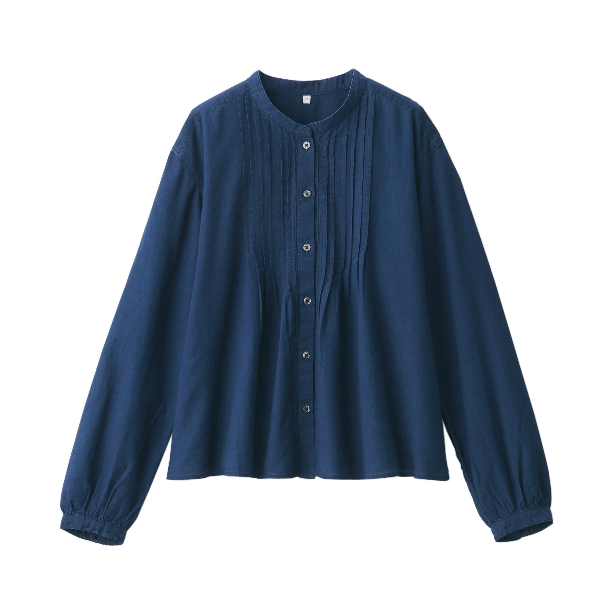 Women's Cotton Voile Indigo Blouse - Image 2