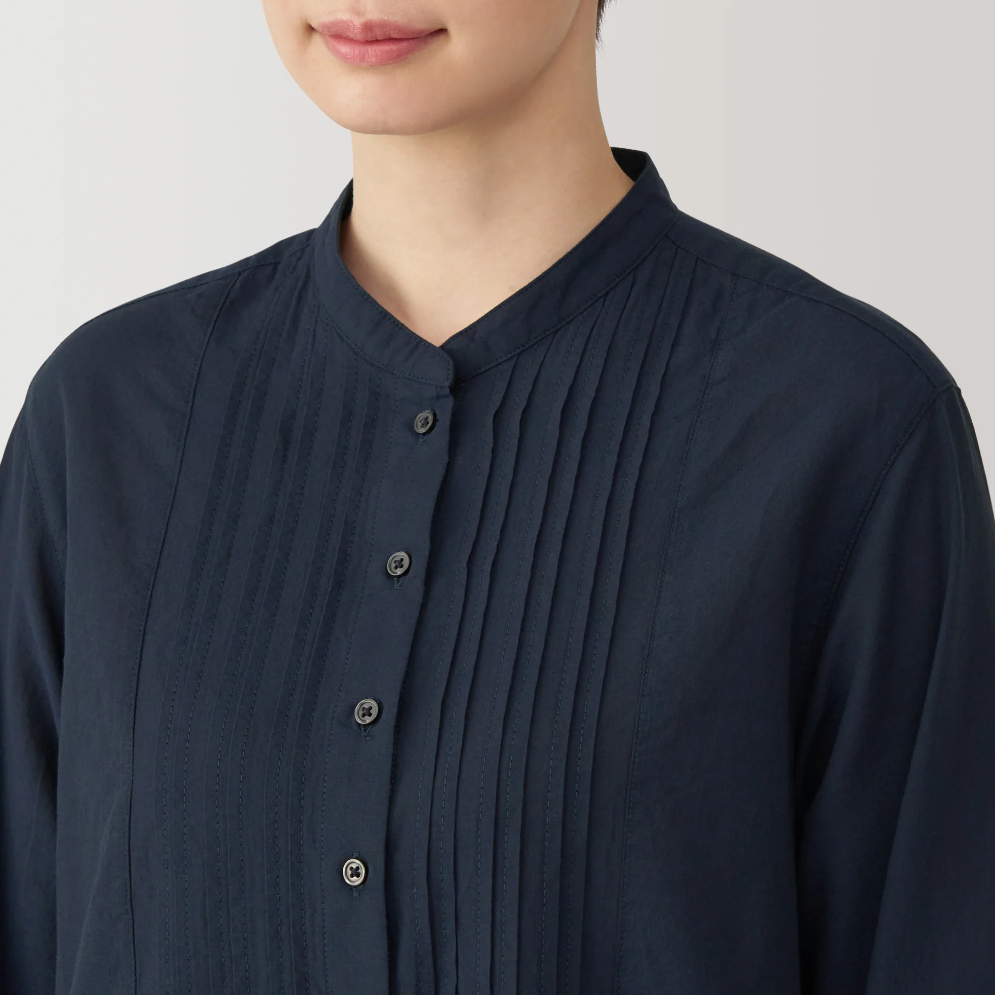 Women's Cotton Voile Long Sleeve Dress - Image 7