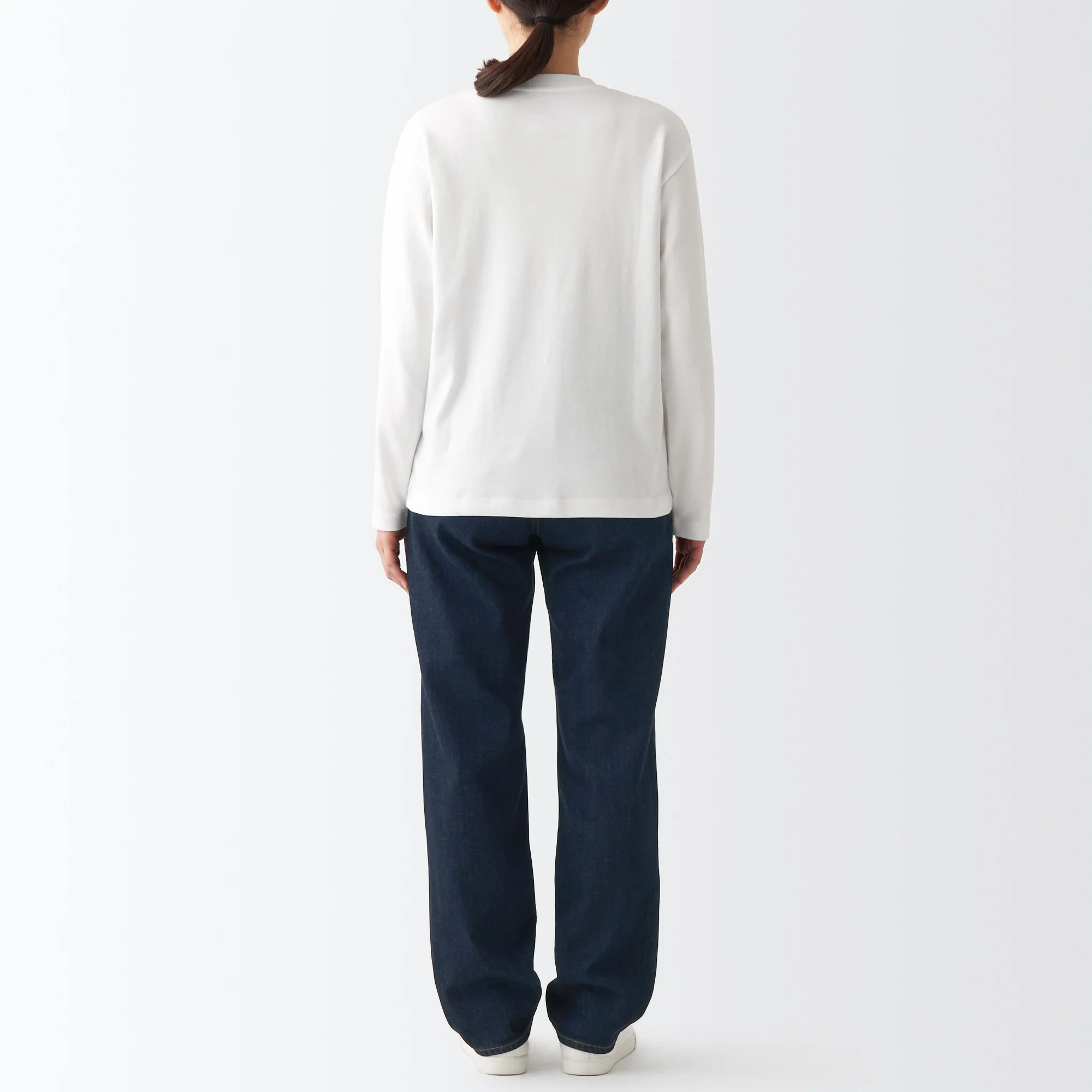 Women's Denim Regular Pants - Dark Navy (L 31inch / 79cm) - Image 6