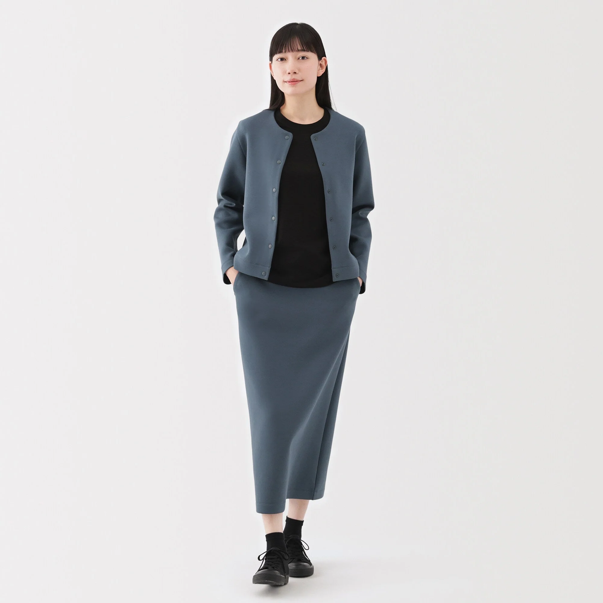 Women's Double Knitted Sweatshirt Cardigan - Image 11