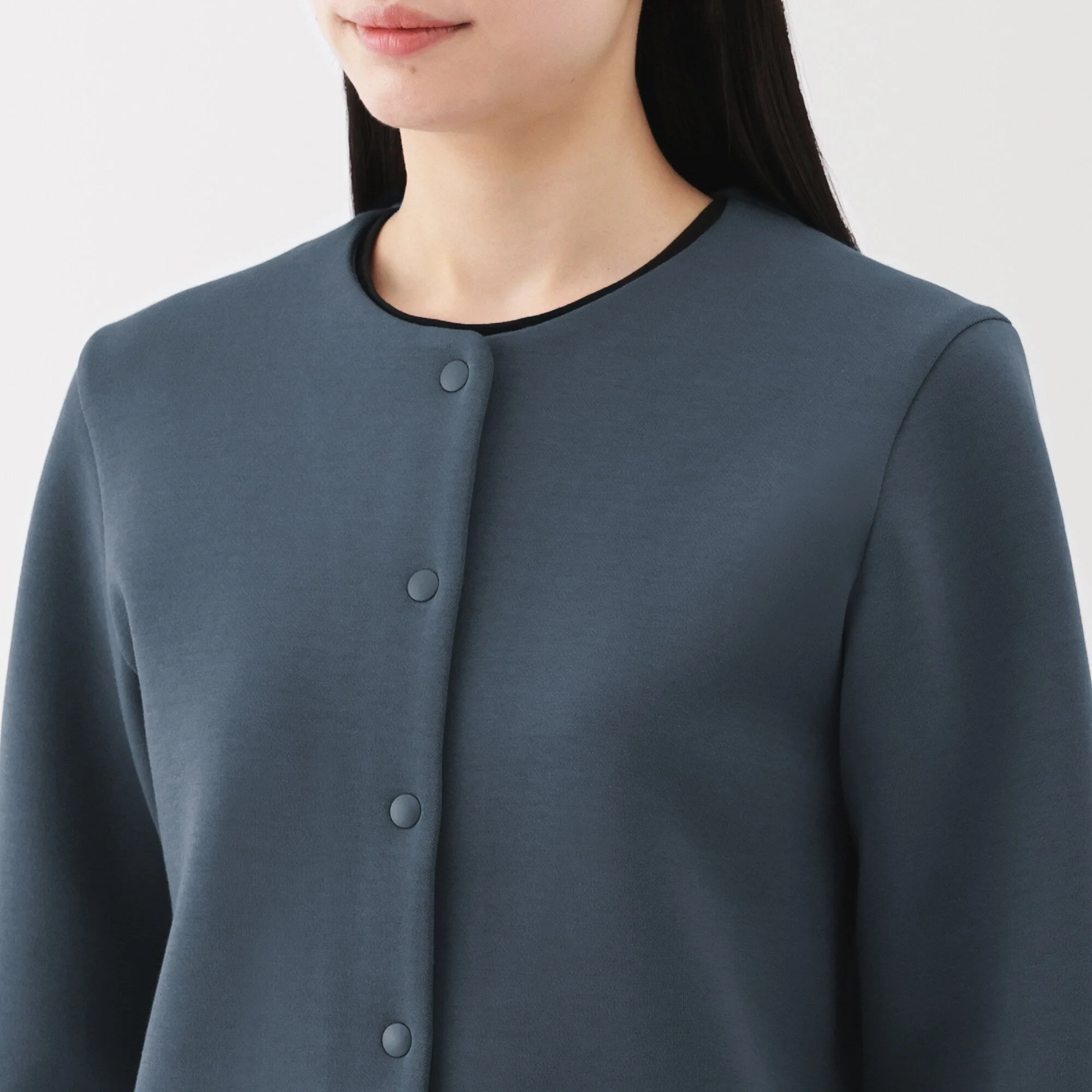 Women's Double Knitted Sweatshirt Cardigan - Image 14