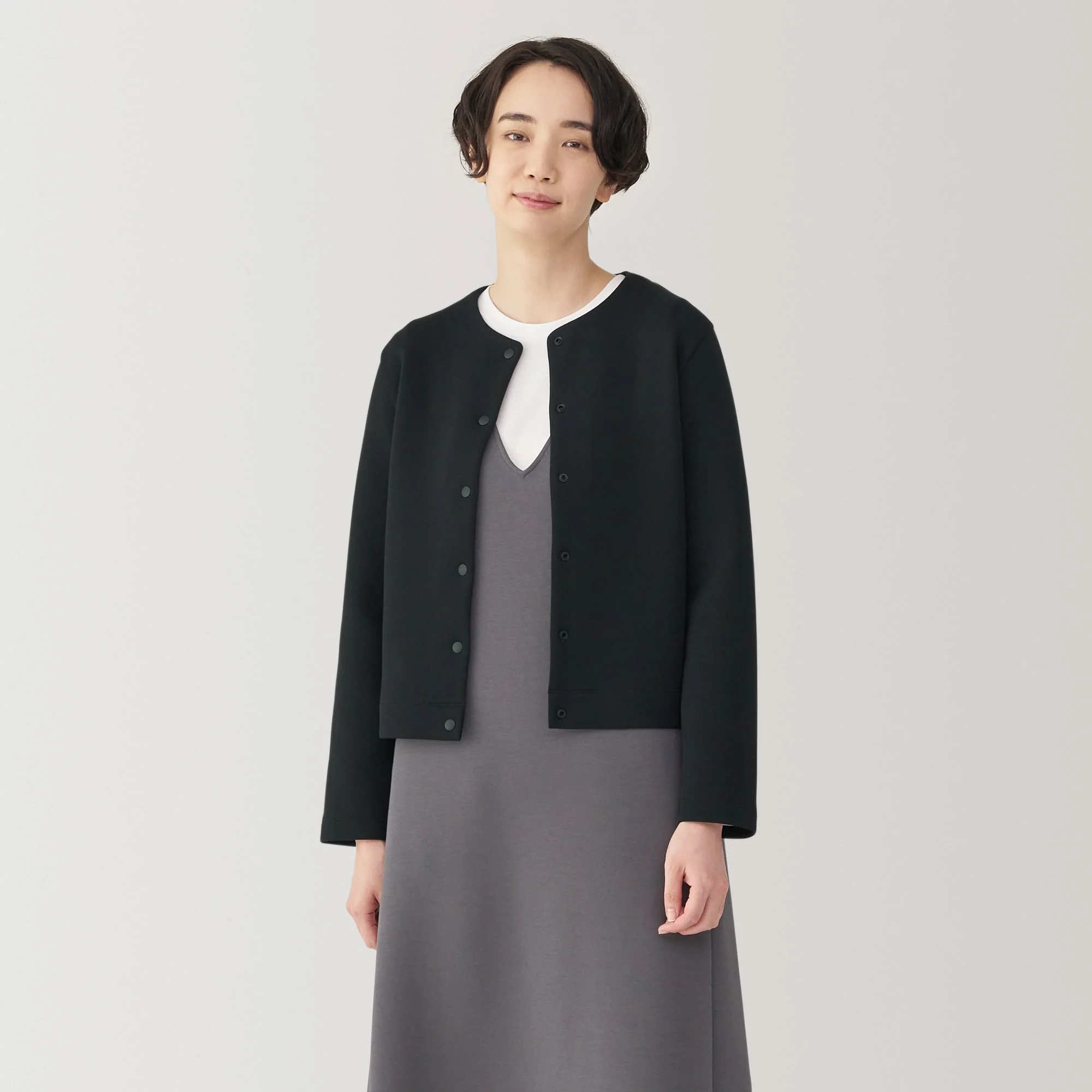 Women's Double Knitted Sweatshirt Cardigan - Image 17