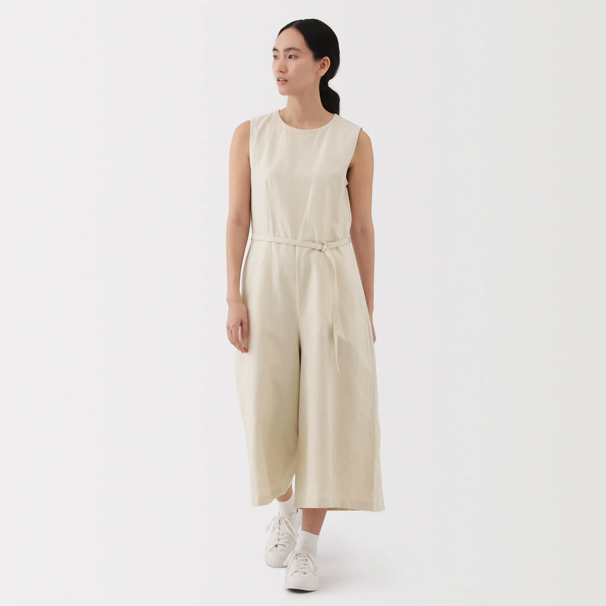 Women's Hemp Blend Twill Jumpsuit - Image 3