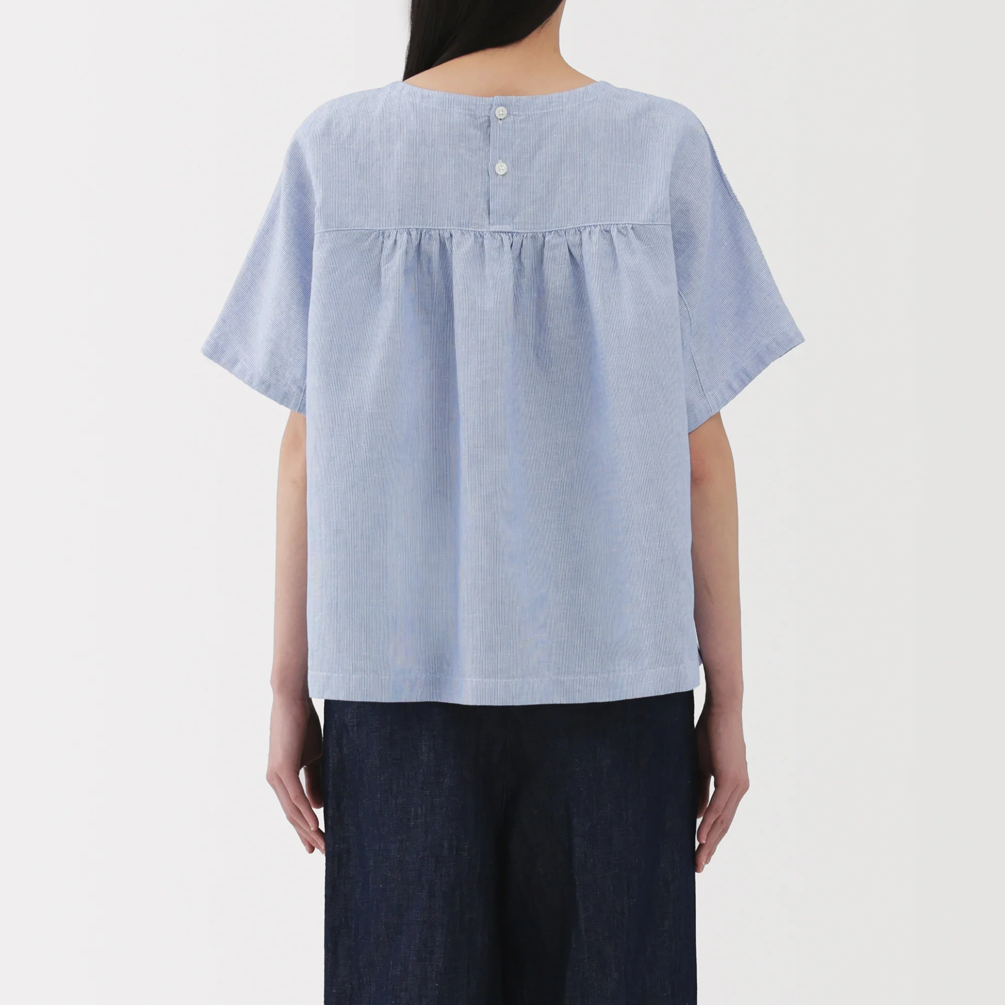 Women's Hemp Cotton Short Sleeve Blouse - Image 15
