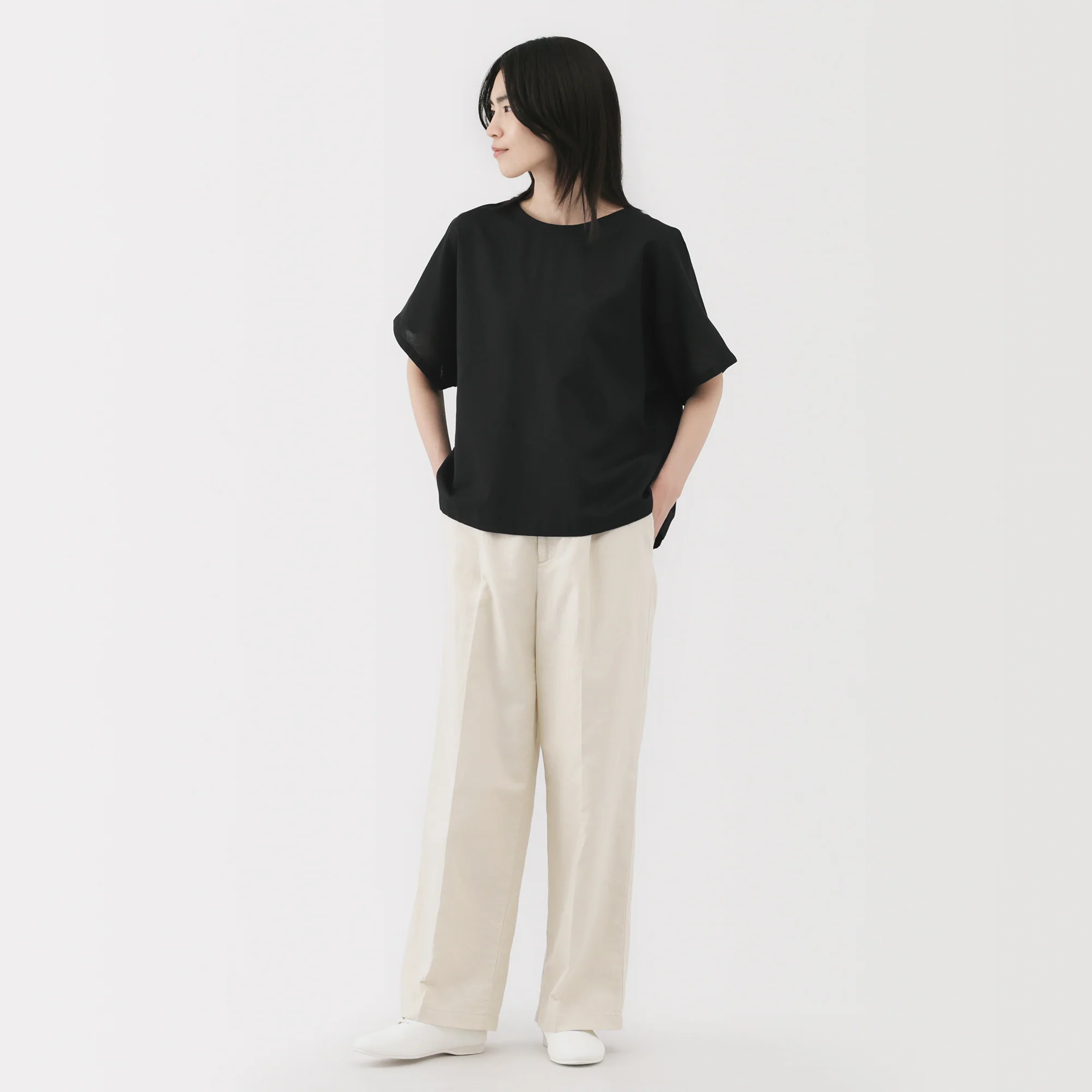 Women's Hemp Cotton Short Sleeve Blouse - Image 4