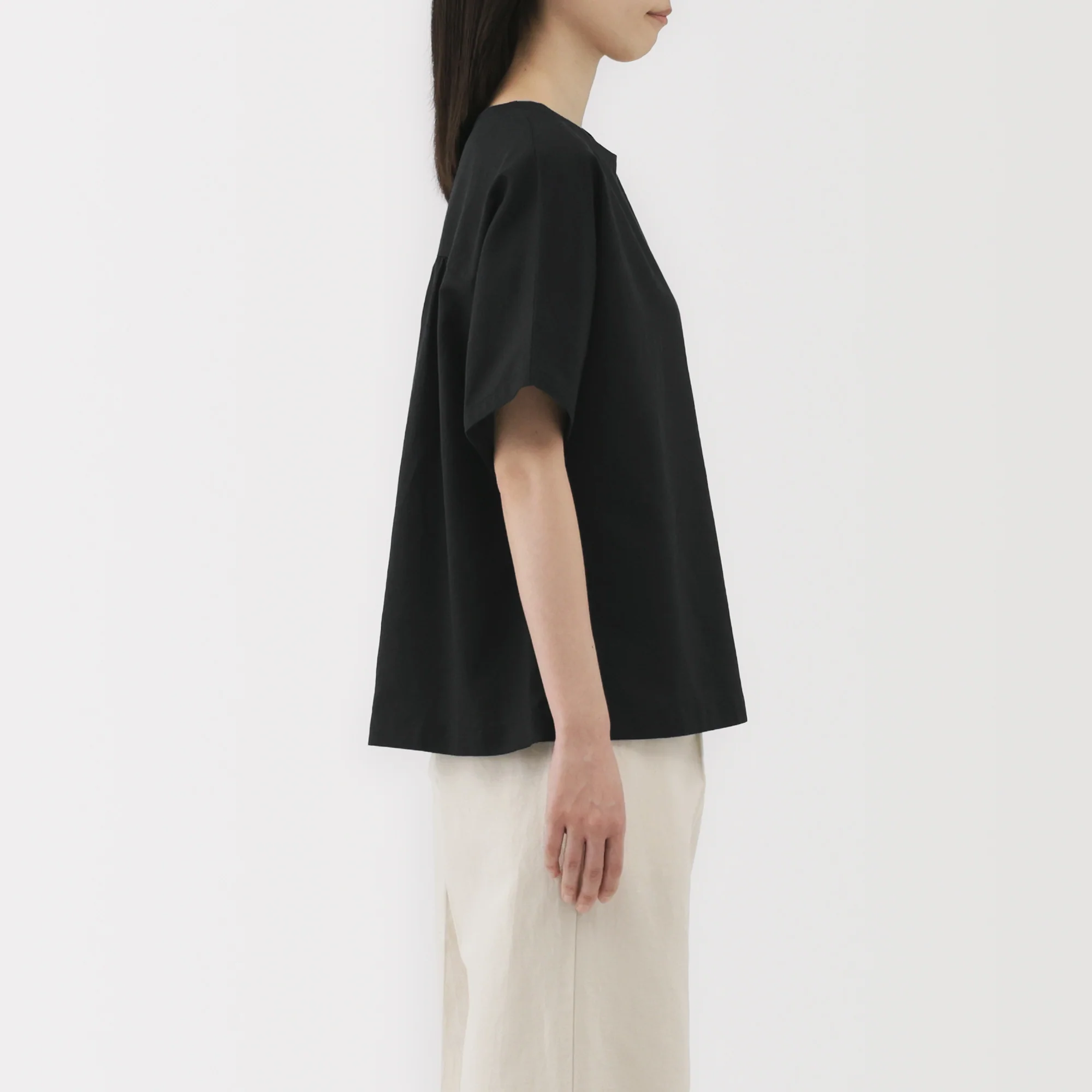 Women's Hemp Cotton Short Sleeve Blouse - Image 5