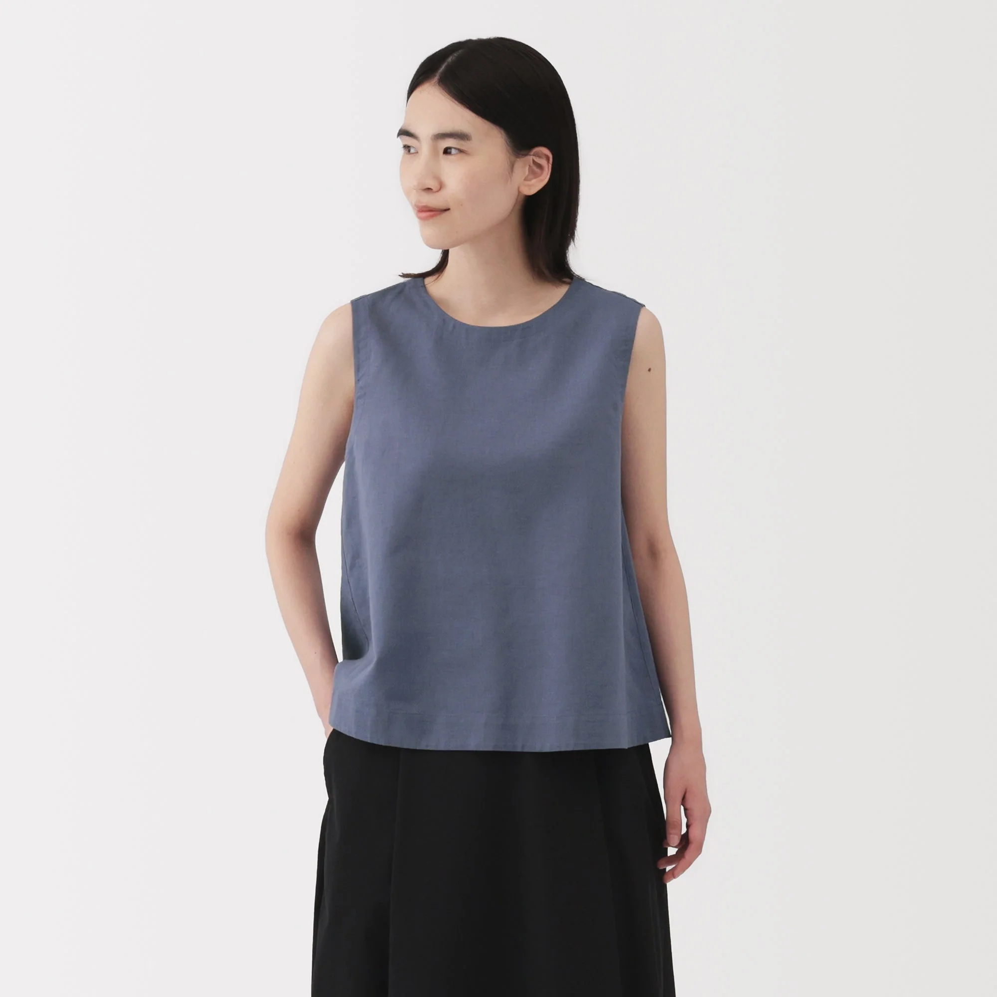 Women's Hemp Cotton Sleeveless Blouse