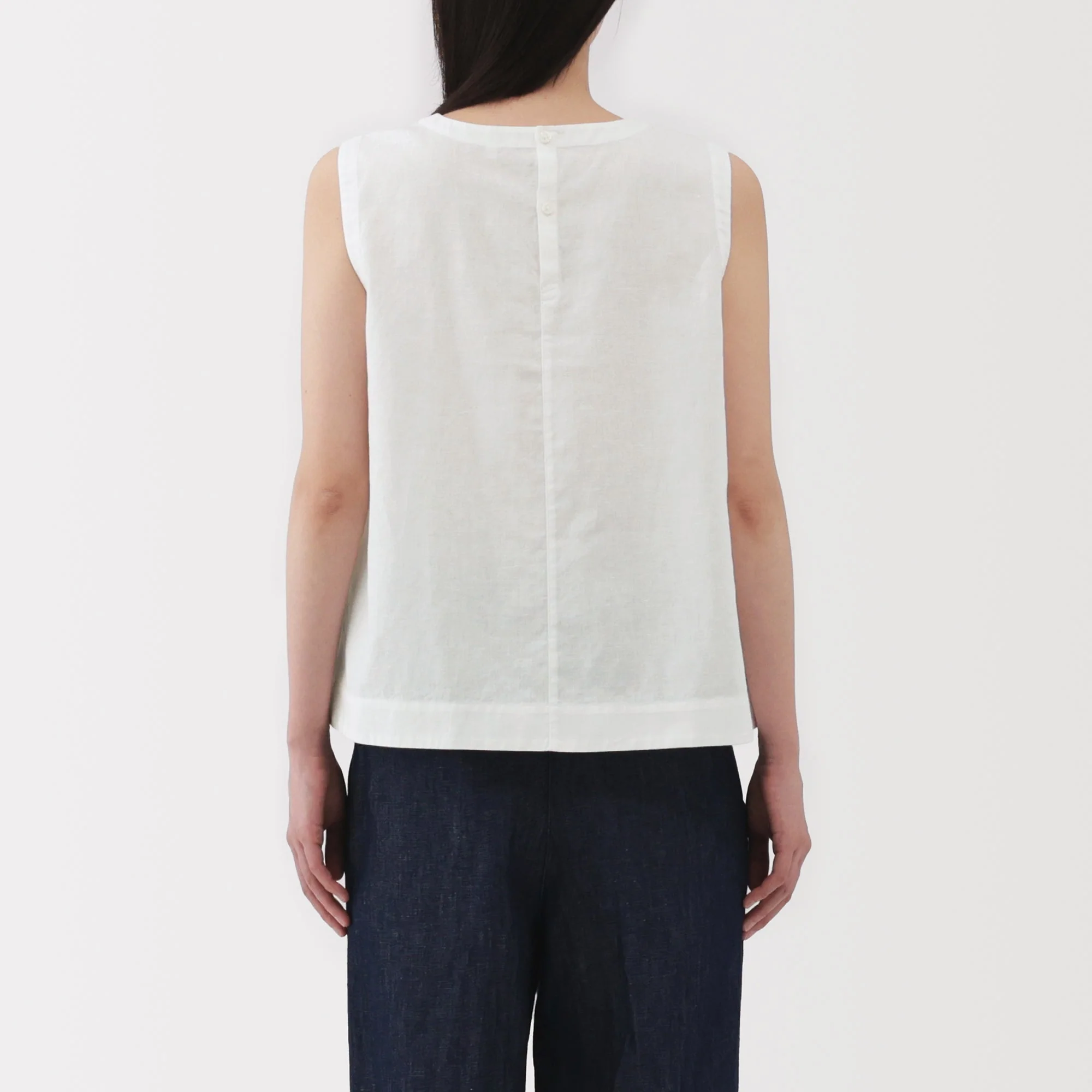 Women's Hemp Cotton Sleeveless Blouse - Image 14