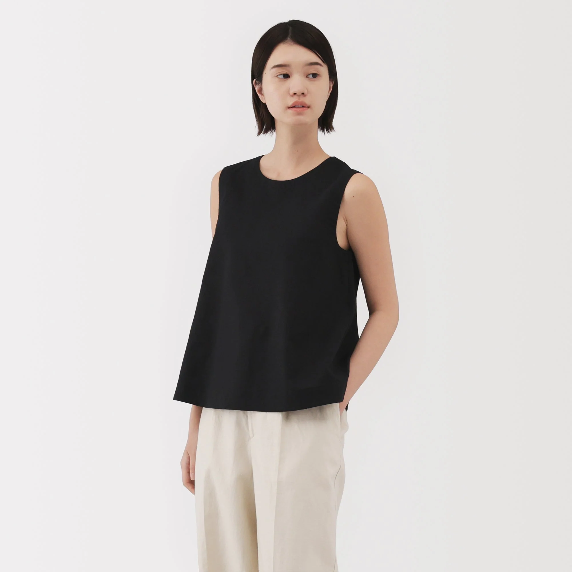 Women's Hemp Cotton Sleeveless Blouse - Image 20