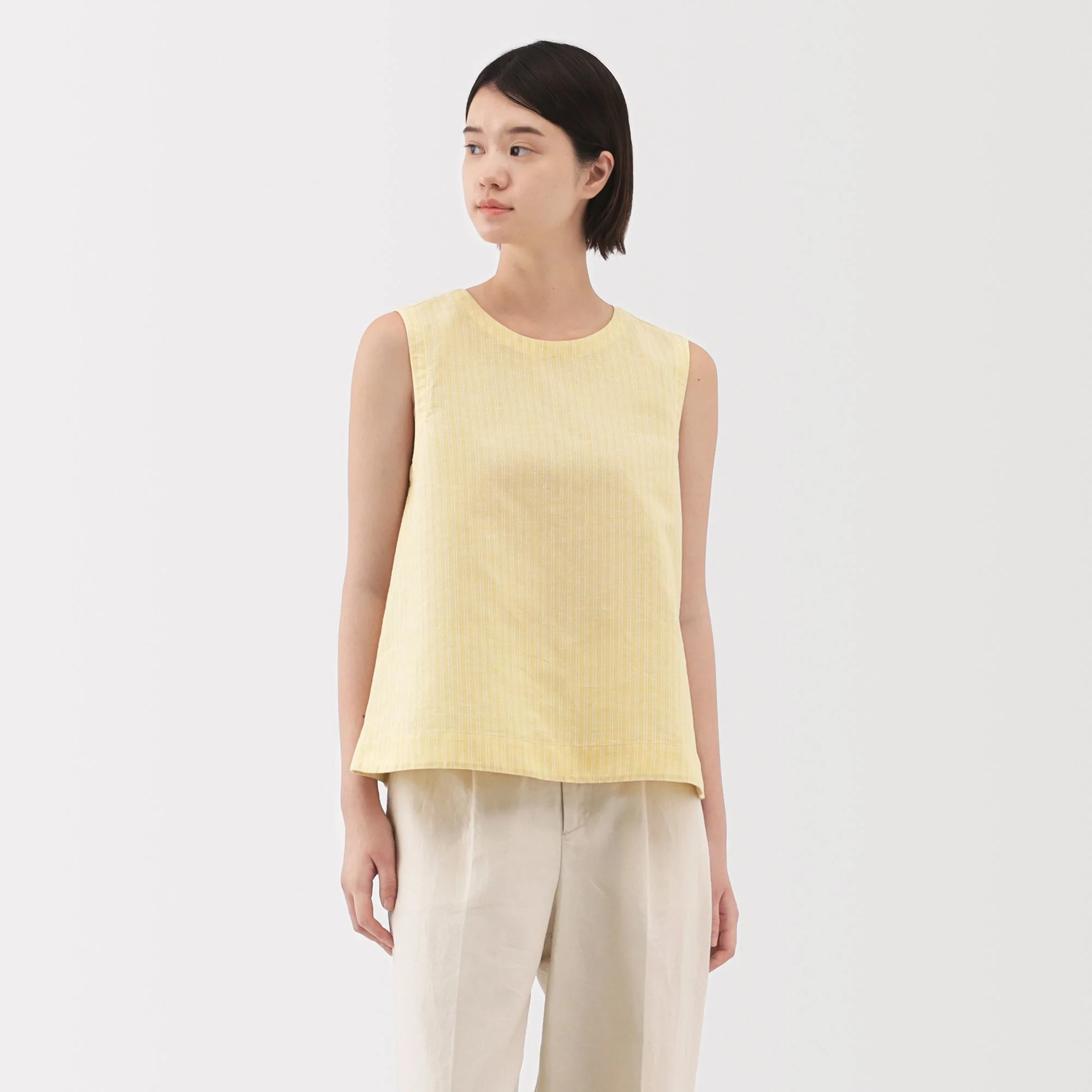 Women's Hemp Cotton Sleeveless Blouse - Image 28