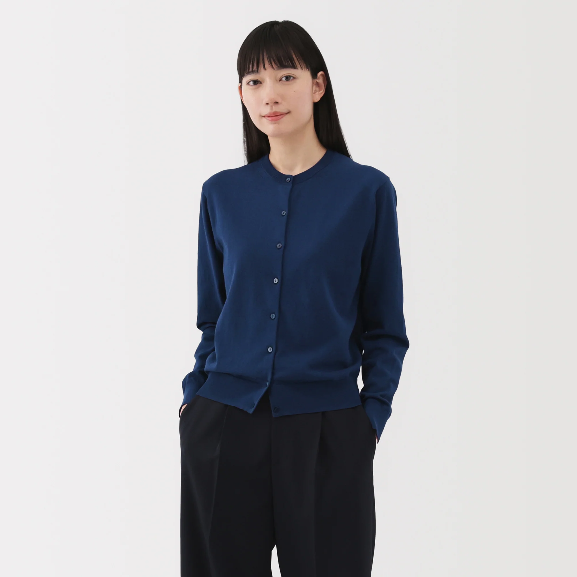 Women's High Twist Crewneck Cardigan - Image 51