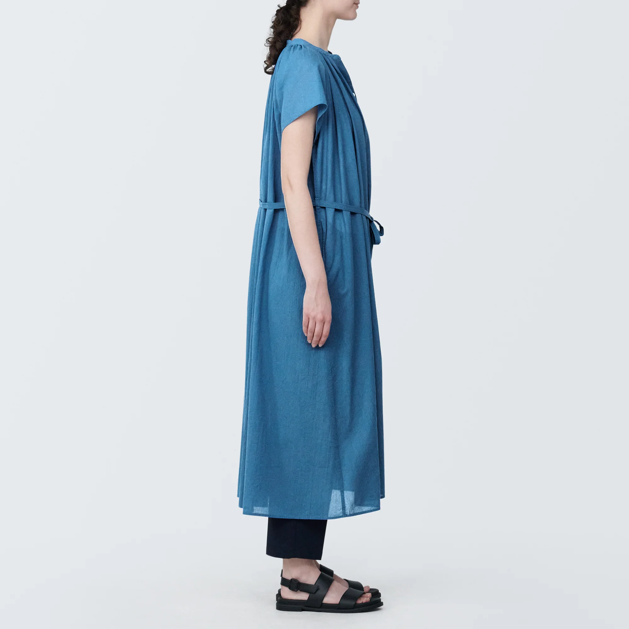 Women's High-Twist Veil French Sleeve Dress - Image 21