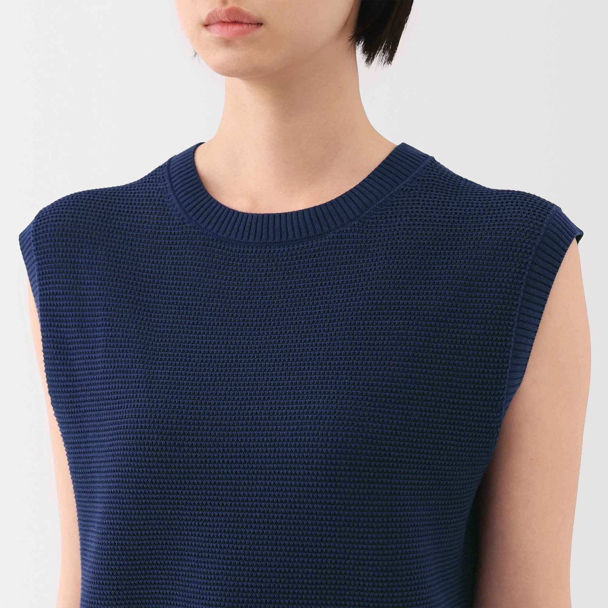 Women's High Twisted Yarn Mesh French Sleeve Sweater - Image 14