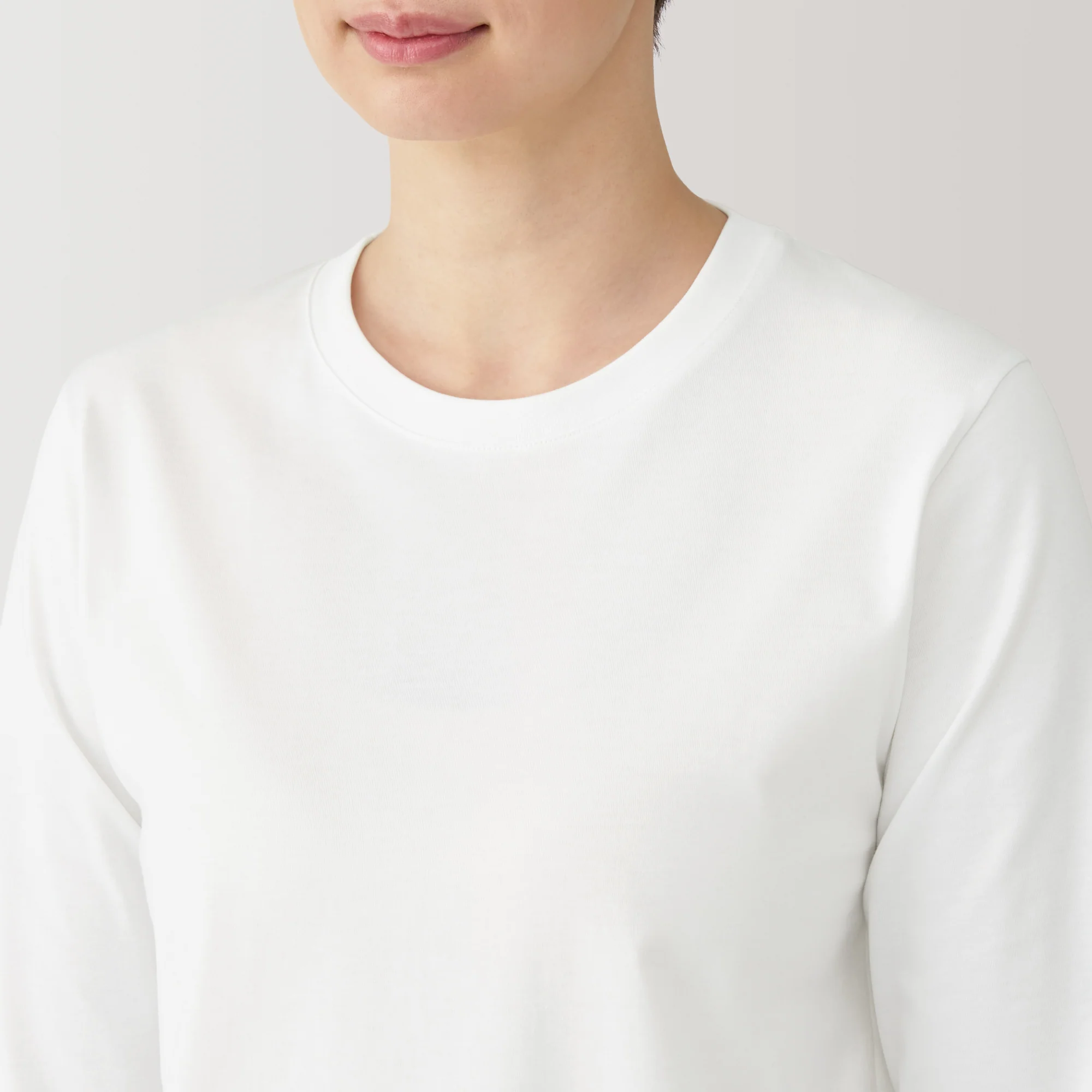 Women's Jersey Crew Neck Long Sleeve Striped T-Shirt - Image 39