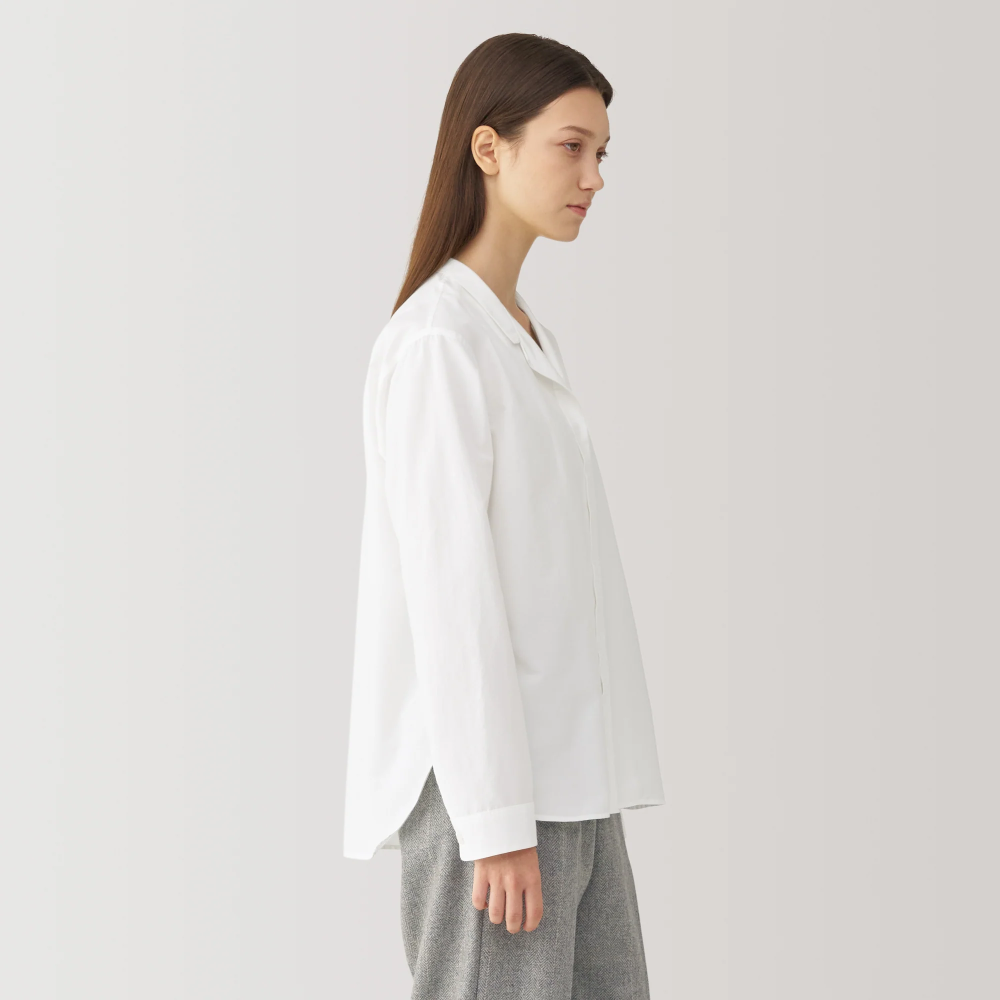 Labo Women's Silk Blend Open Collar Shirt - Image 5