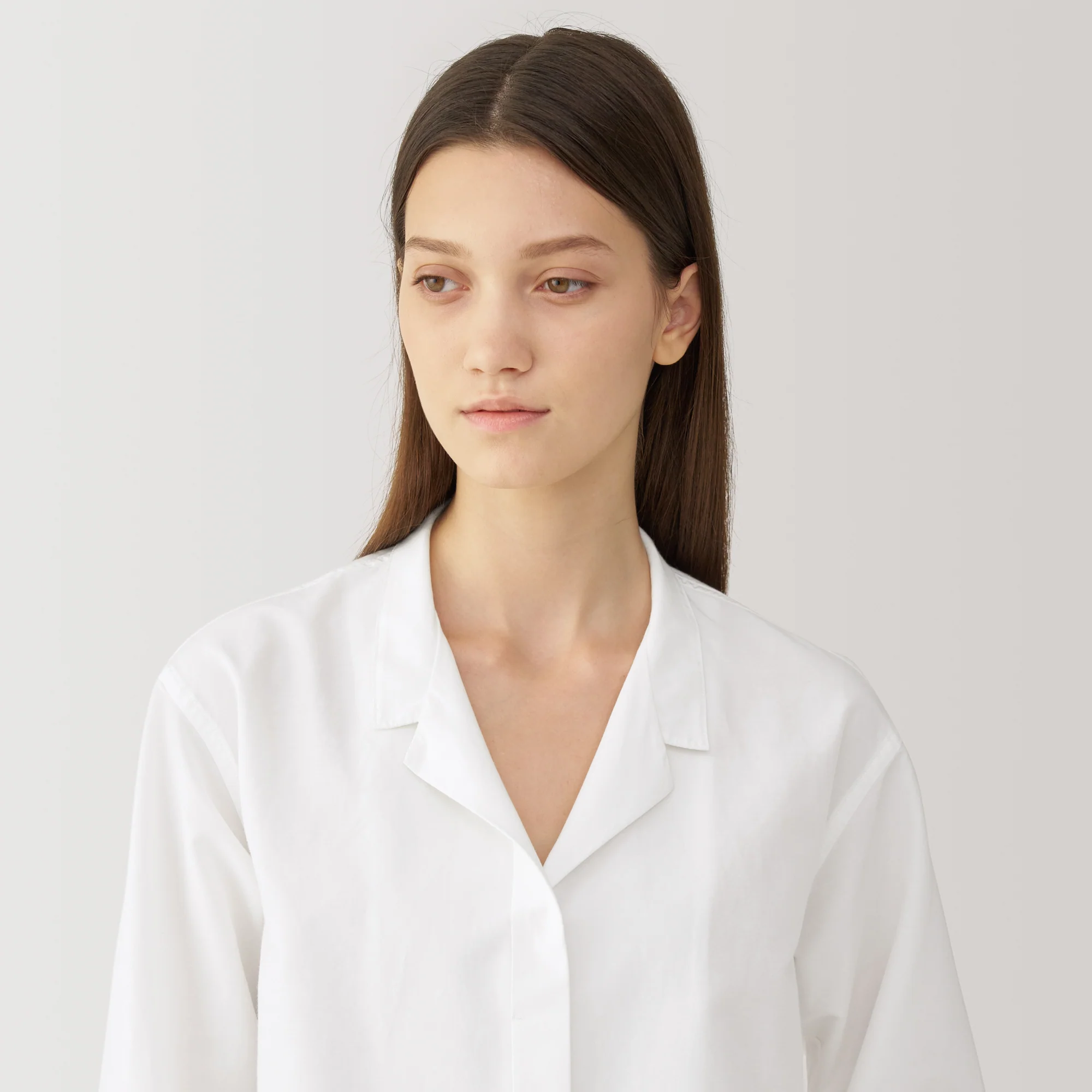 Labo Women's Silk Blend Open Collar Shirt - Image 7