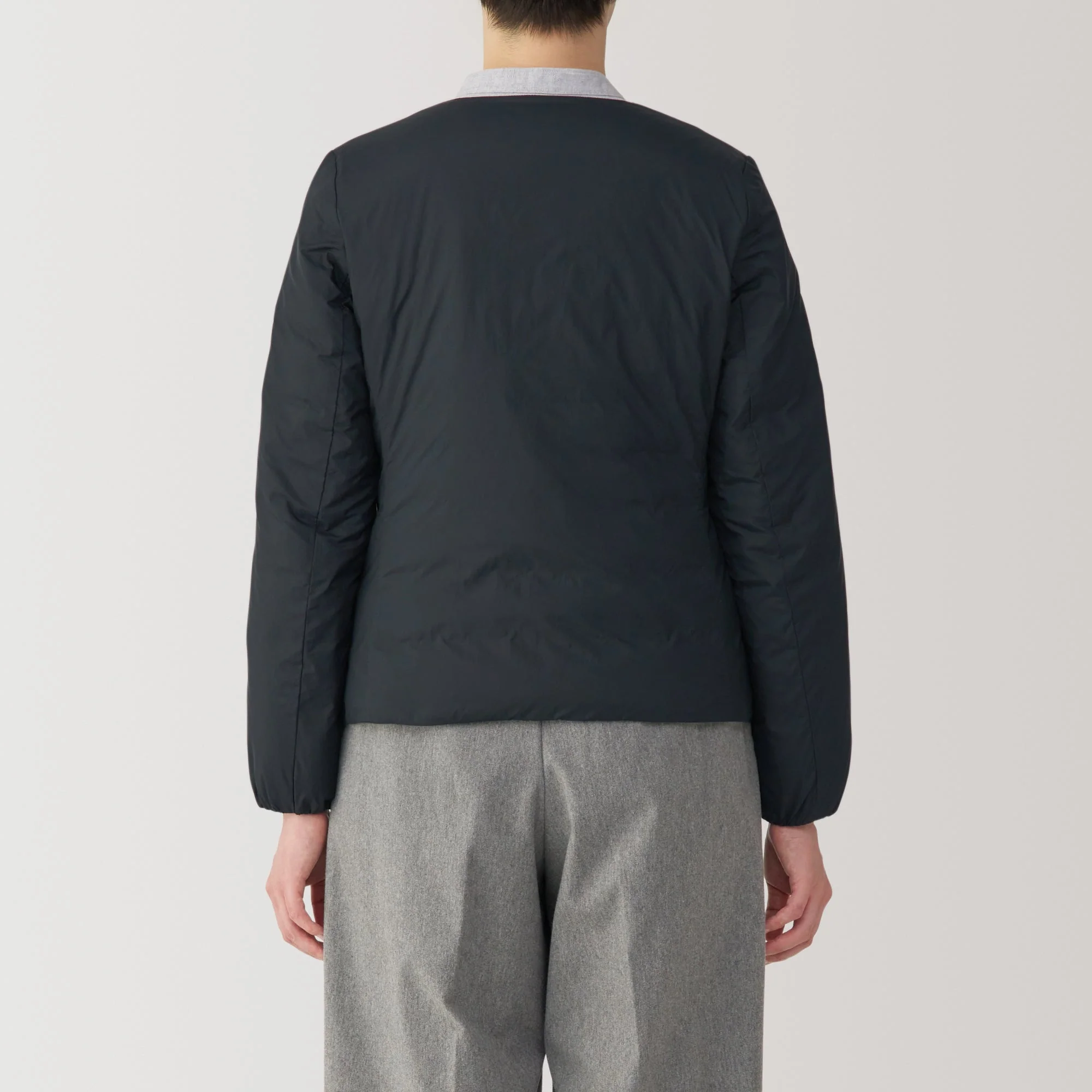 Women's Lightweight Down Collarless Jacket - Image 17