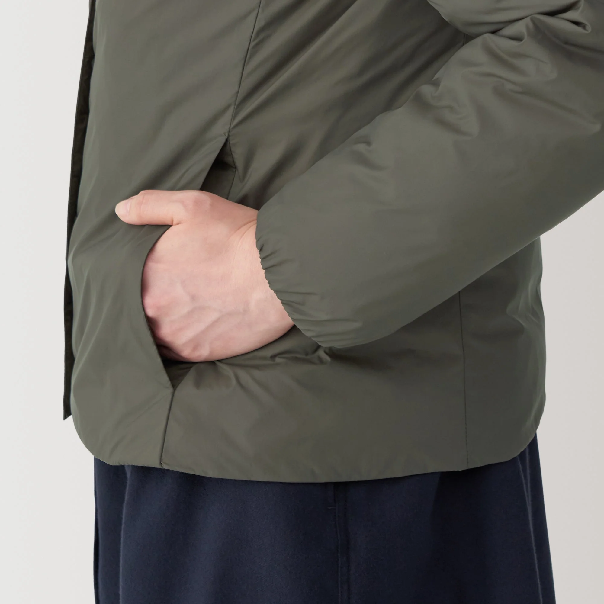 Women's Lightweight Down Collarless Jacket - Image 41