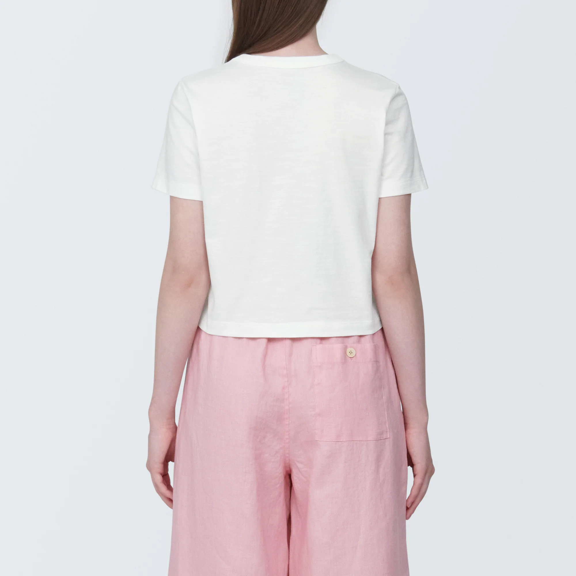 Women's Slub Yarn Crop T-Shirt - Image 13
