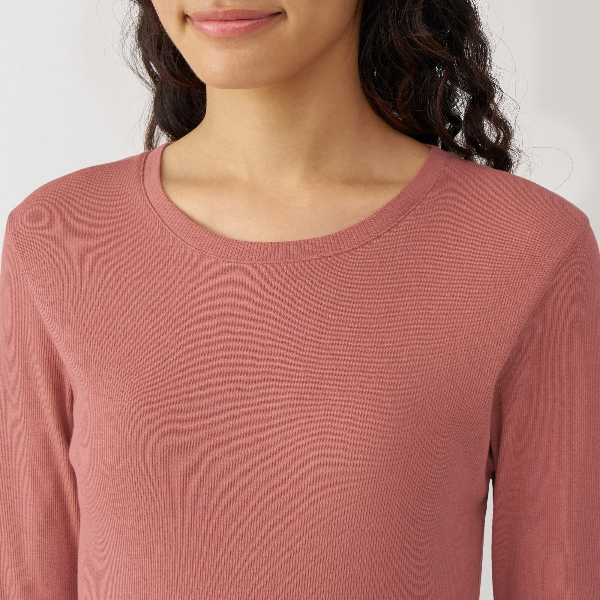 Women's Soy Fiber Blend Ribbed Crewneck T-Shirt - Image 13