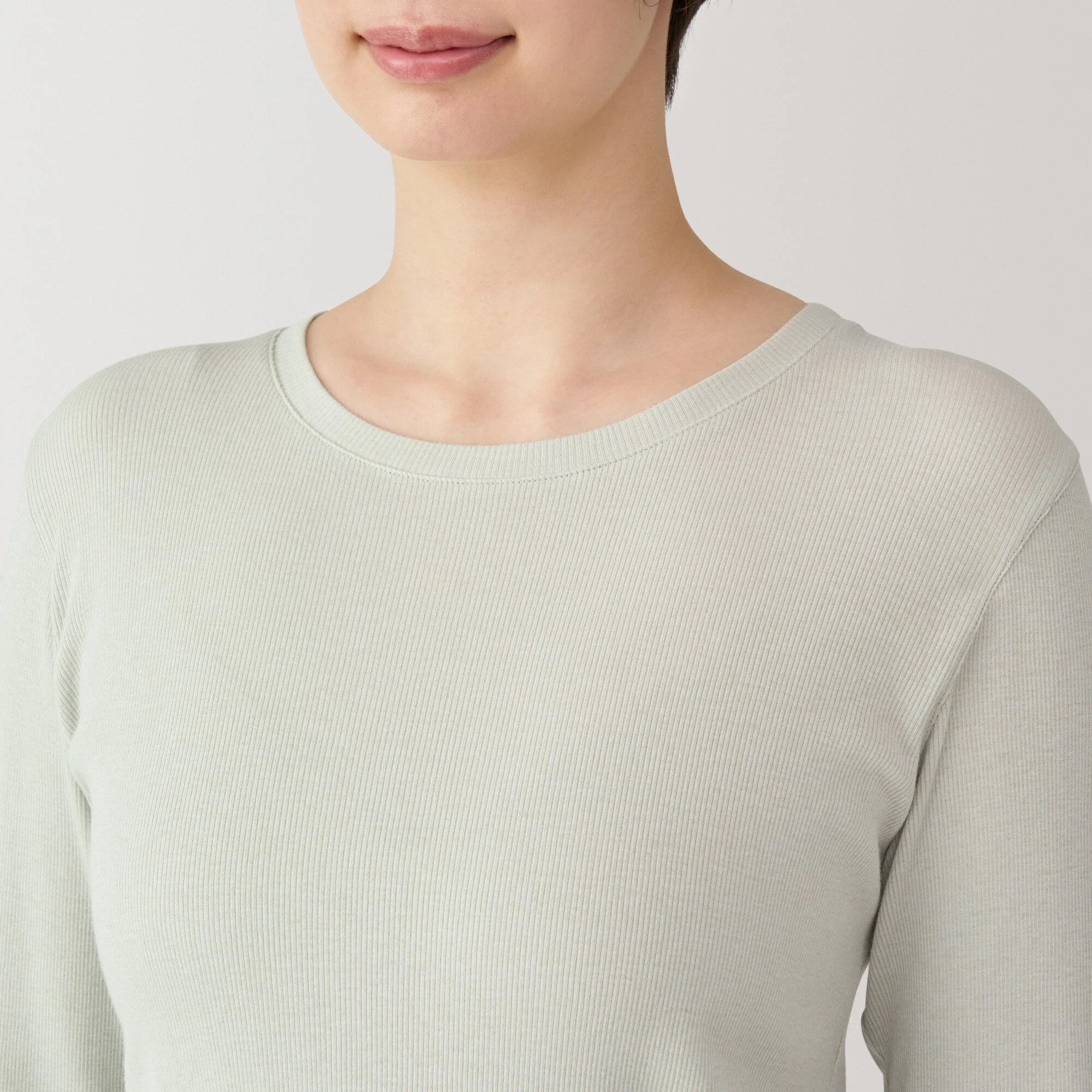 Women's Soy Fiber Blend Ribbed Crewneck T-Shirt - Image 27