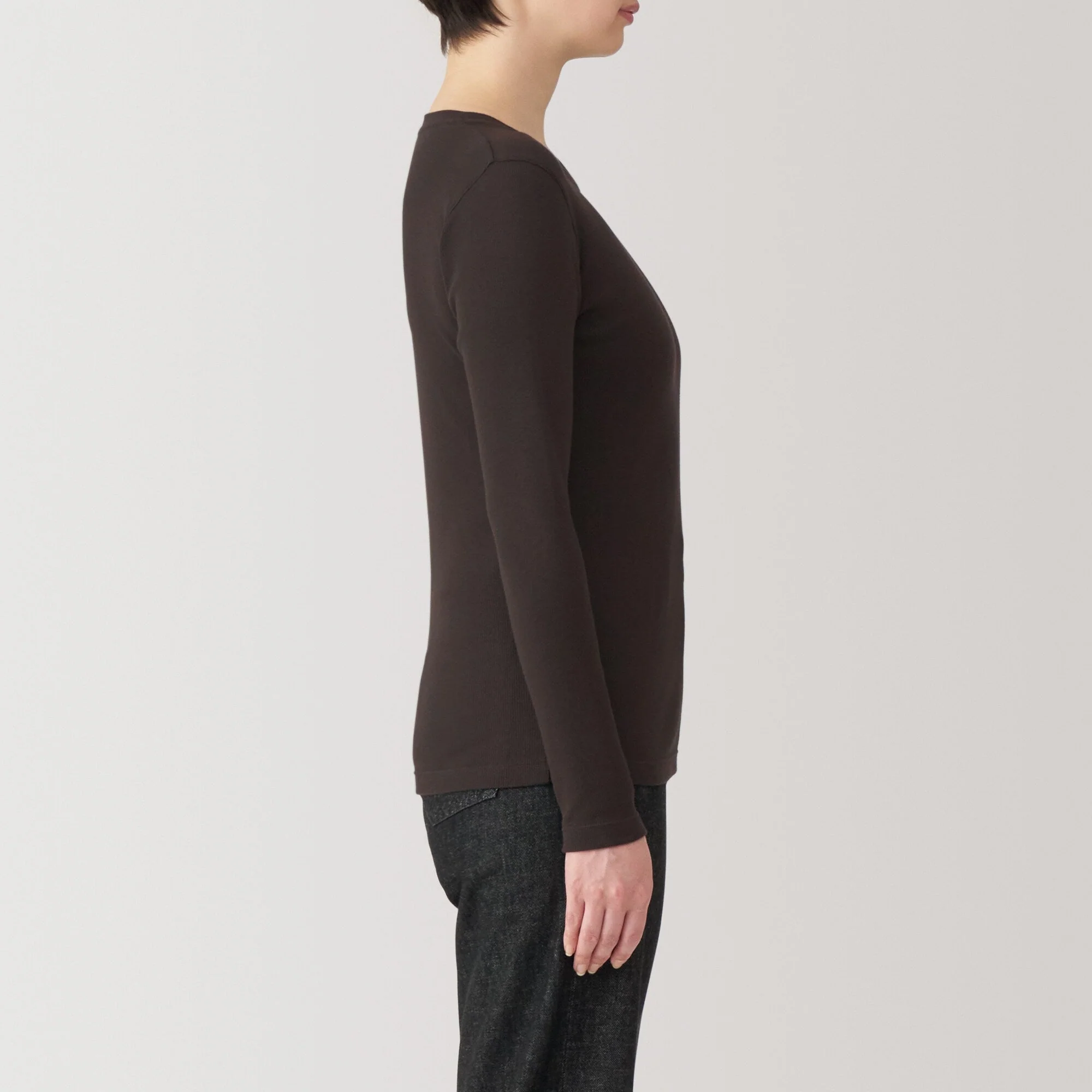 Women's Soy Fiber Blend Ribbed Crewneck T-Shirt - Image 32