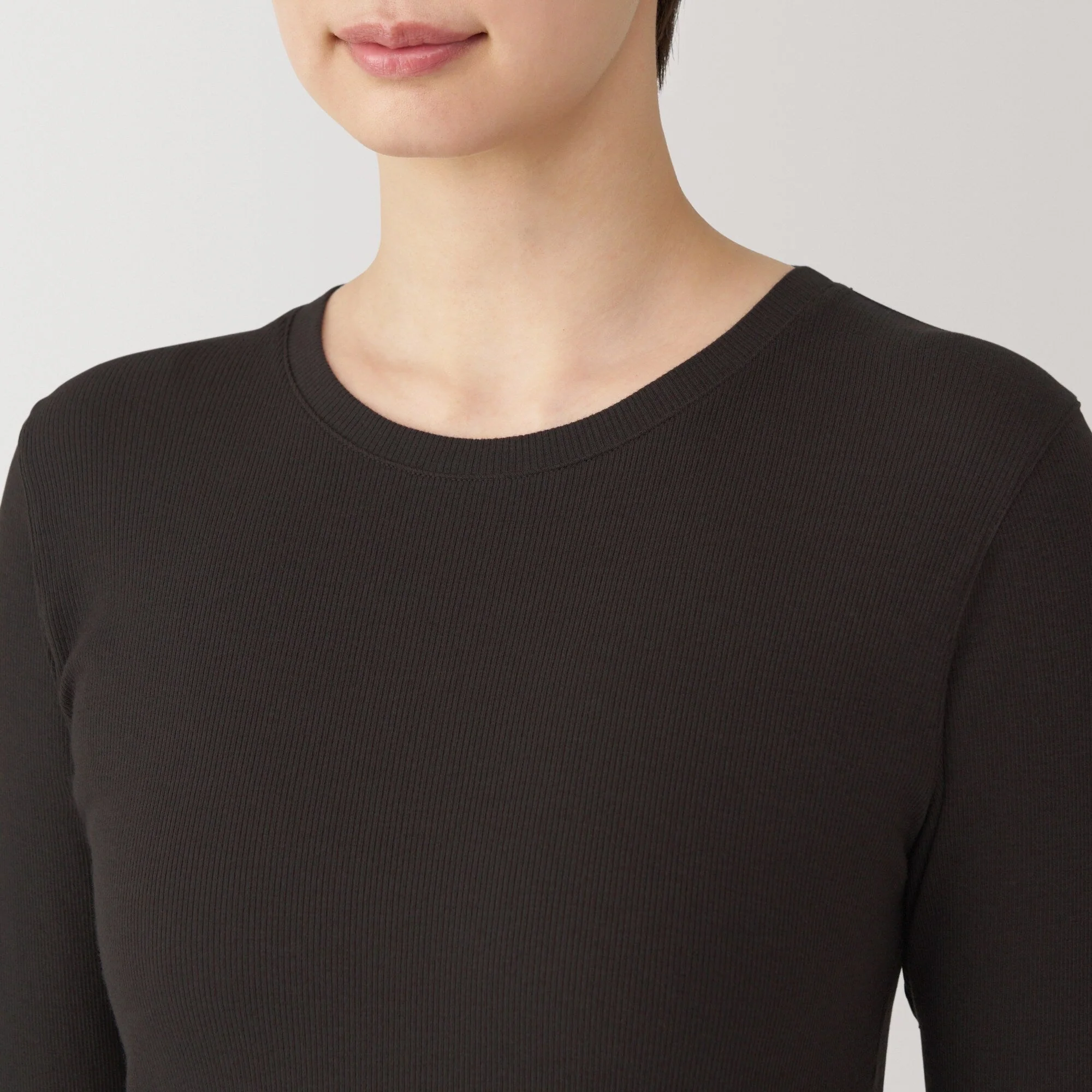 Women's Soy Fiber Blend Ribbed Crewneck T-Shirt - Image 34