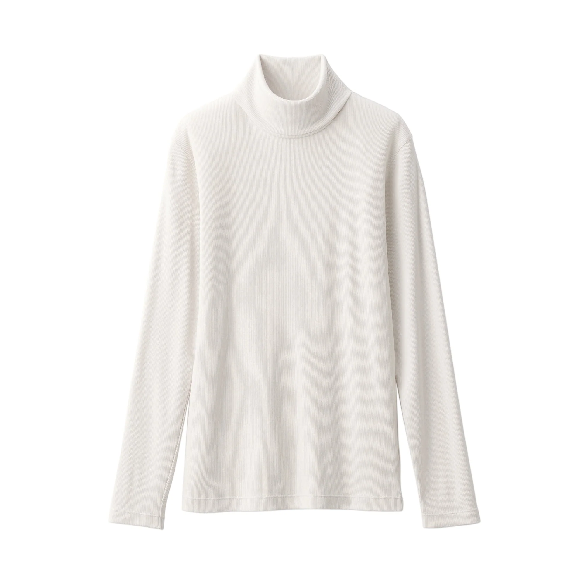 Women's Soy Fibre Blend Ribbed Turtleneck Long Sleeve T-Shirt - Image 10