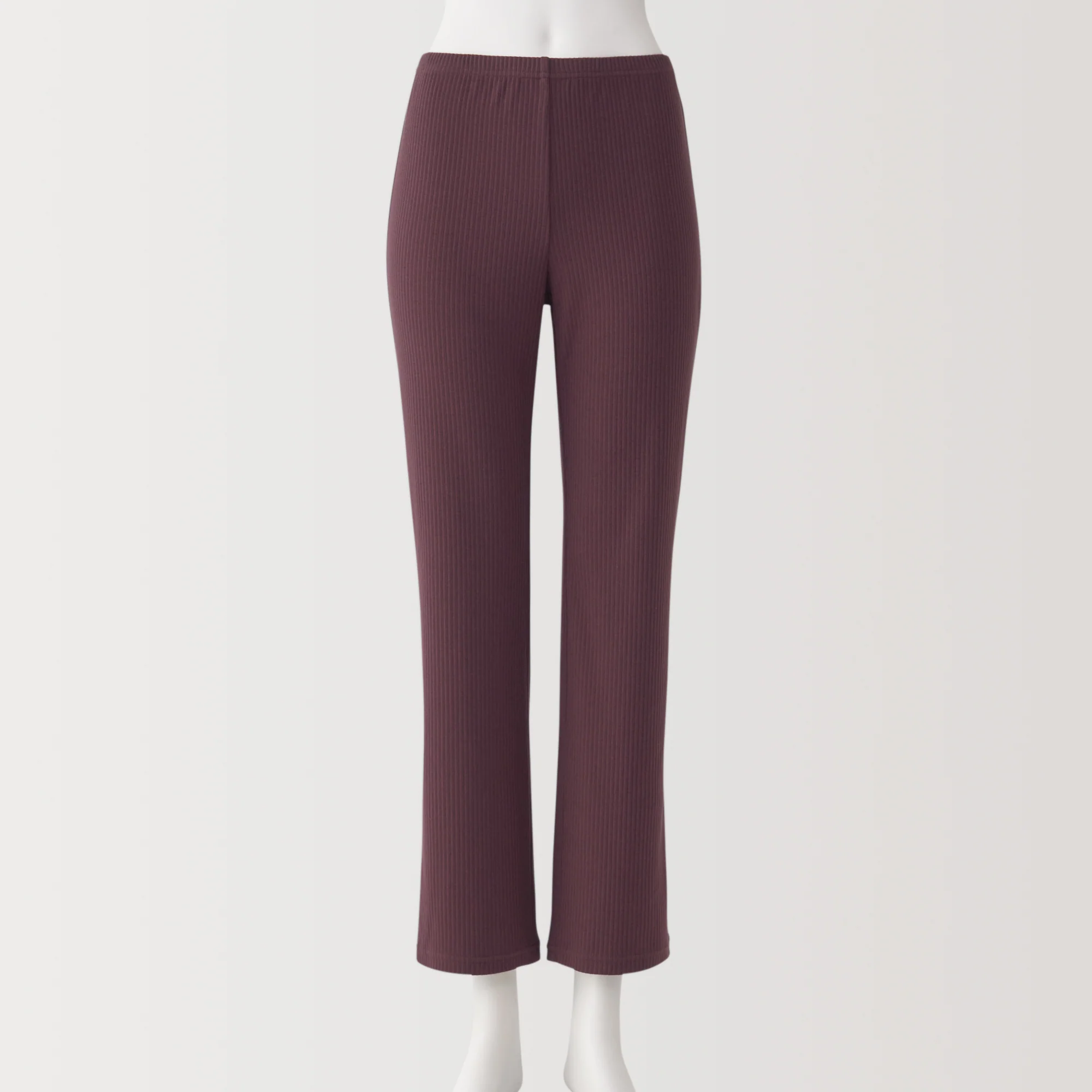 Women's Stretch Rib Straight Leggings - Image 4