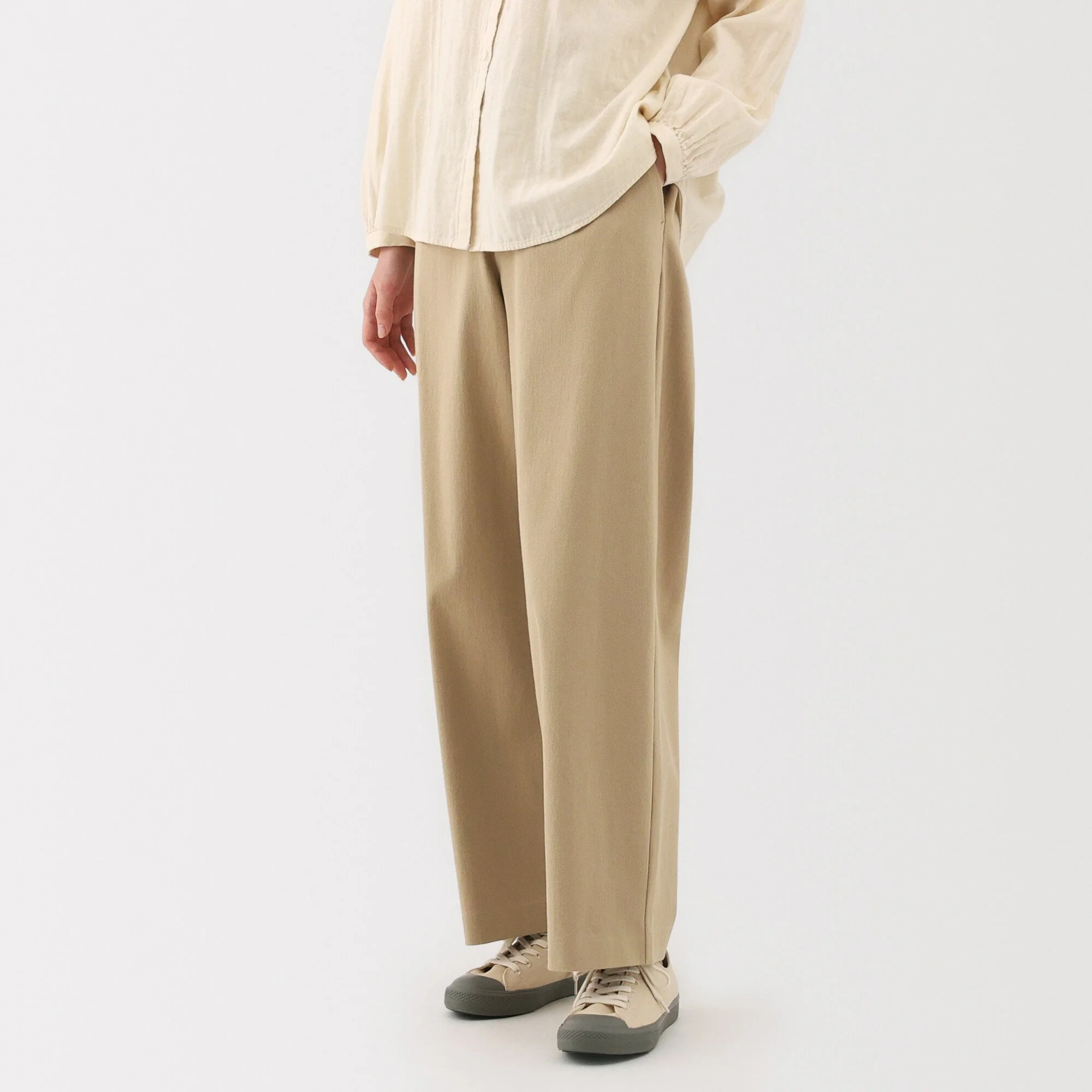 Women's Stretchy Jersey Easy Tapered Pants - Image 33