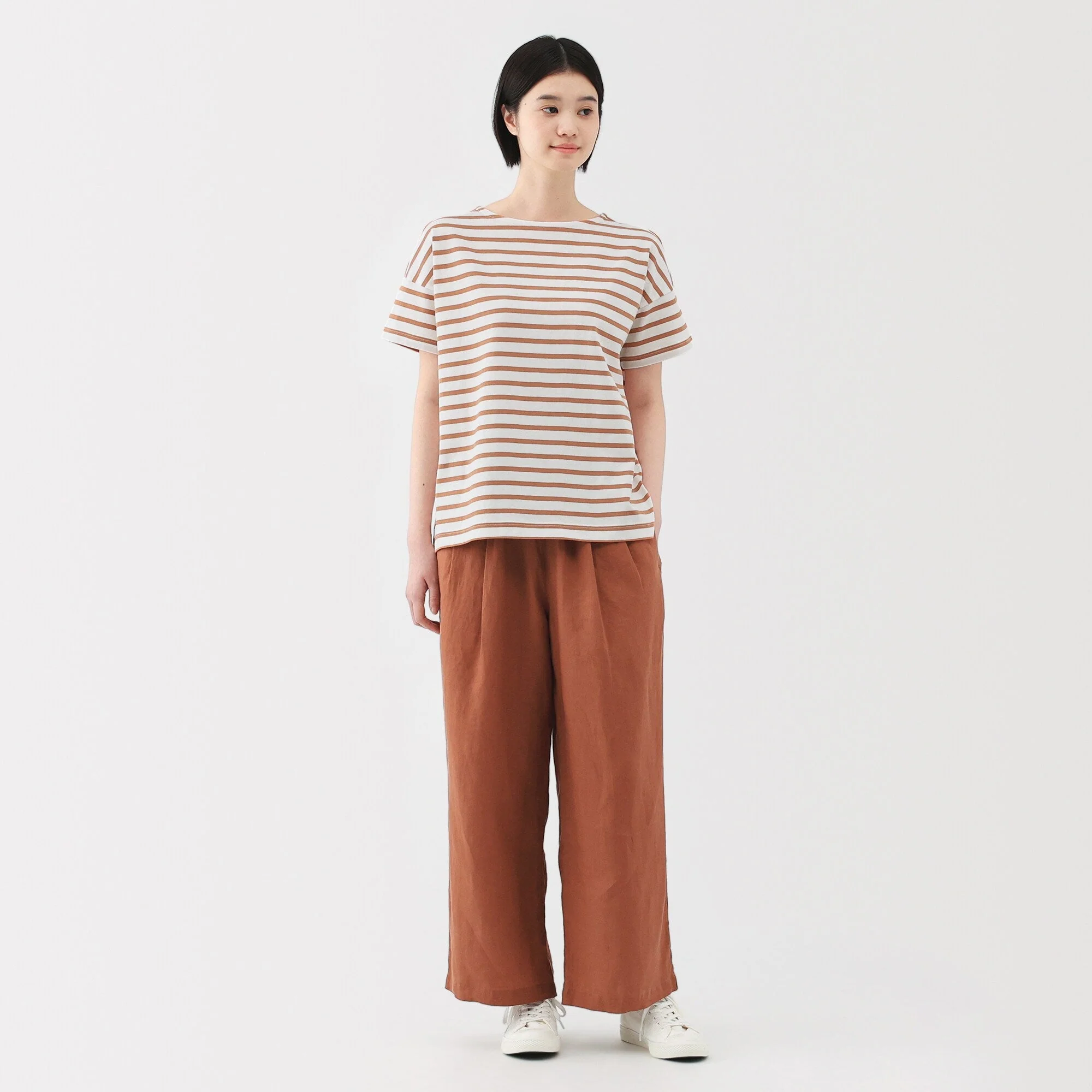 Women's Boat Neck Short Sleeve T-Shirt - Image 12