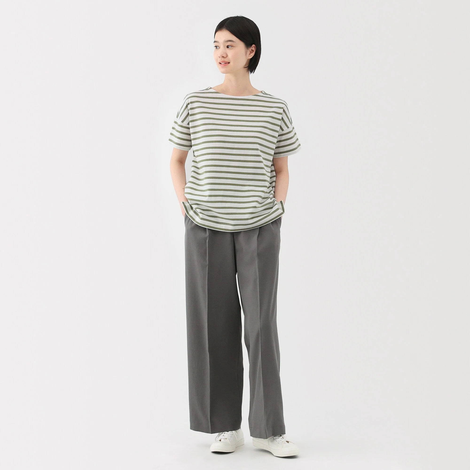 Women's Boat Neck Short Sleeve T-Shirt - Image 20