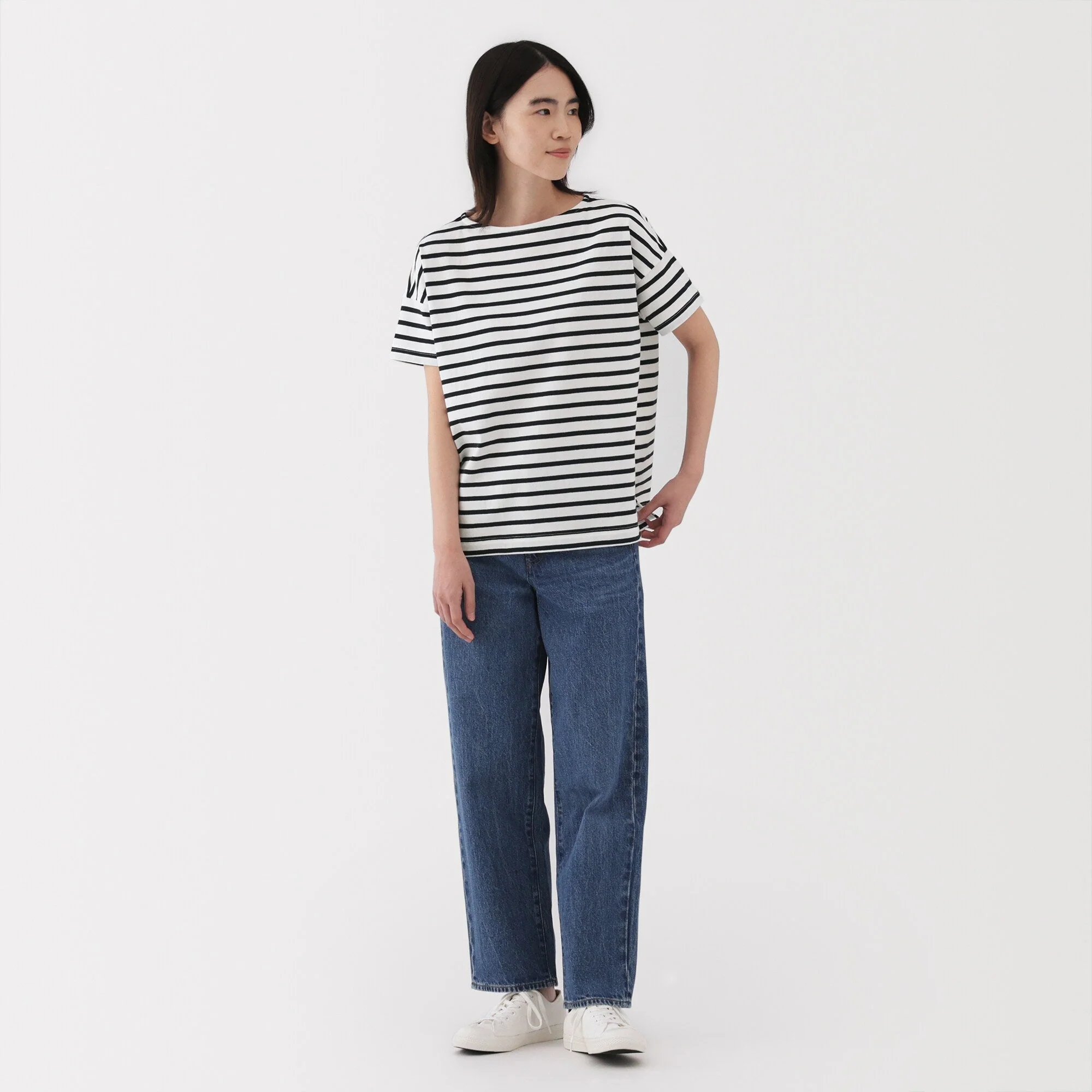 Women's Boat Neck Short Sleeve T-Shirt - Image 37