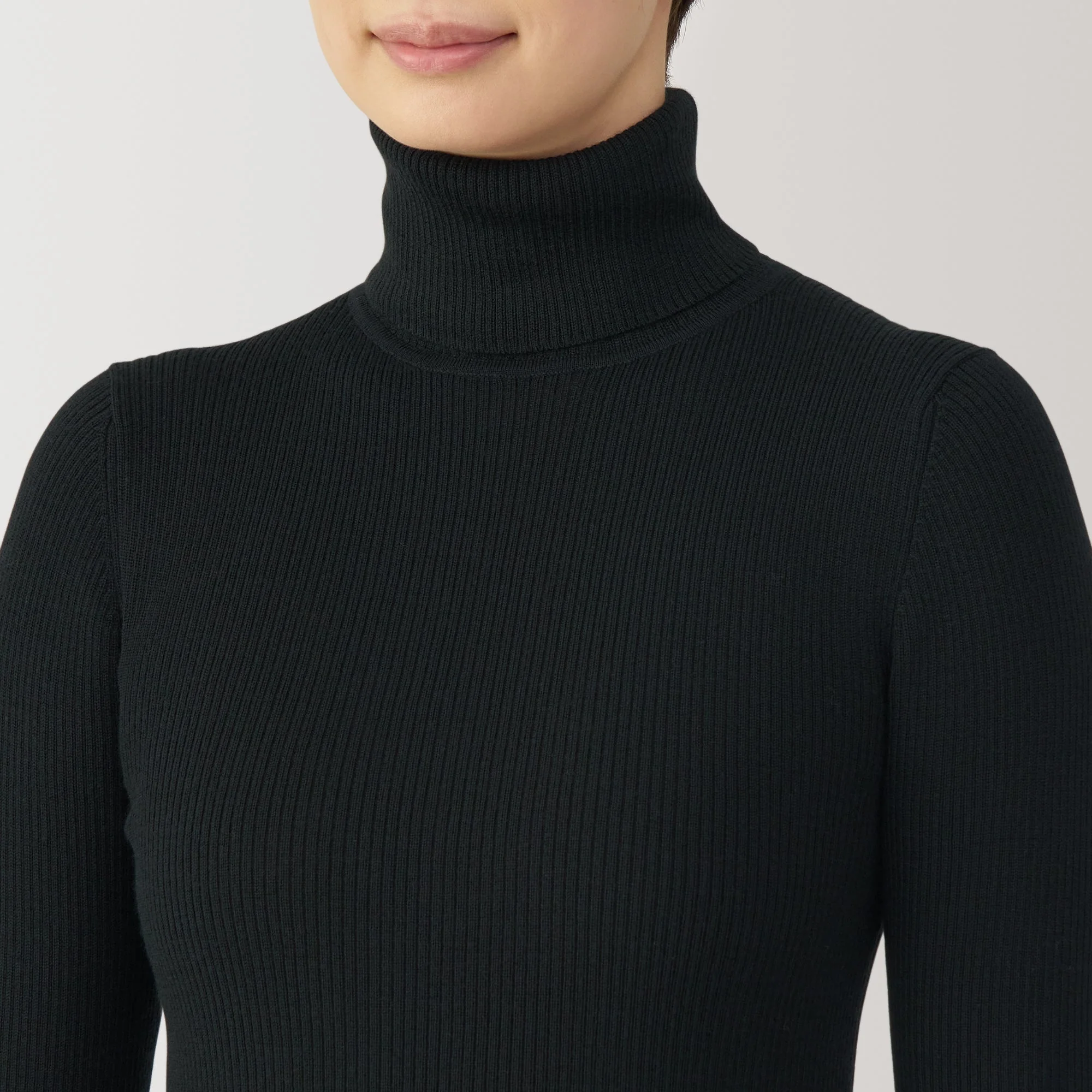 Women's Washable High Gauge Turtleneck Sweater - Image 28