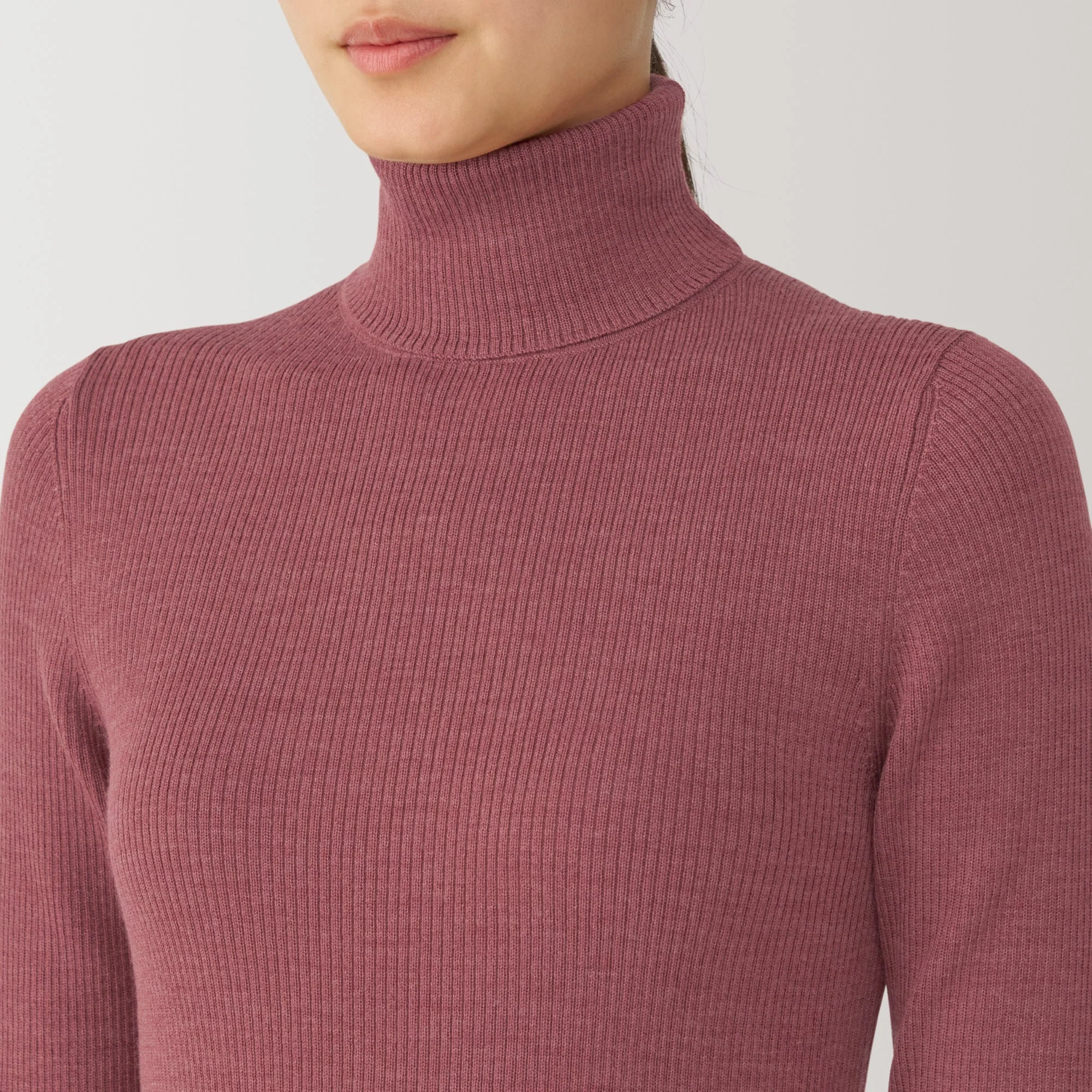 Women's Washable High Gauge Turtleneck Sweater - Image 42