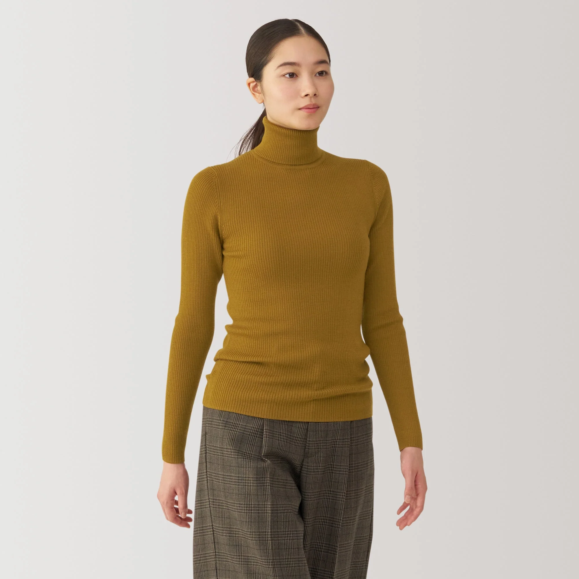 Women's Washable High Gauge Turtleneck Sweater - Image 45