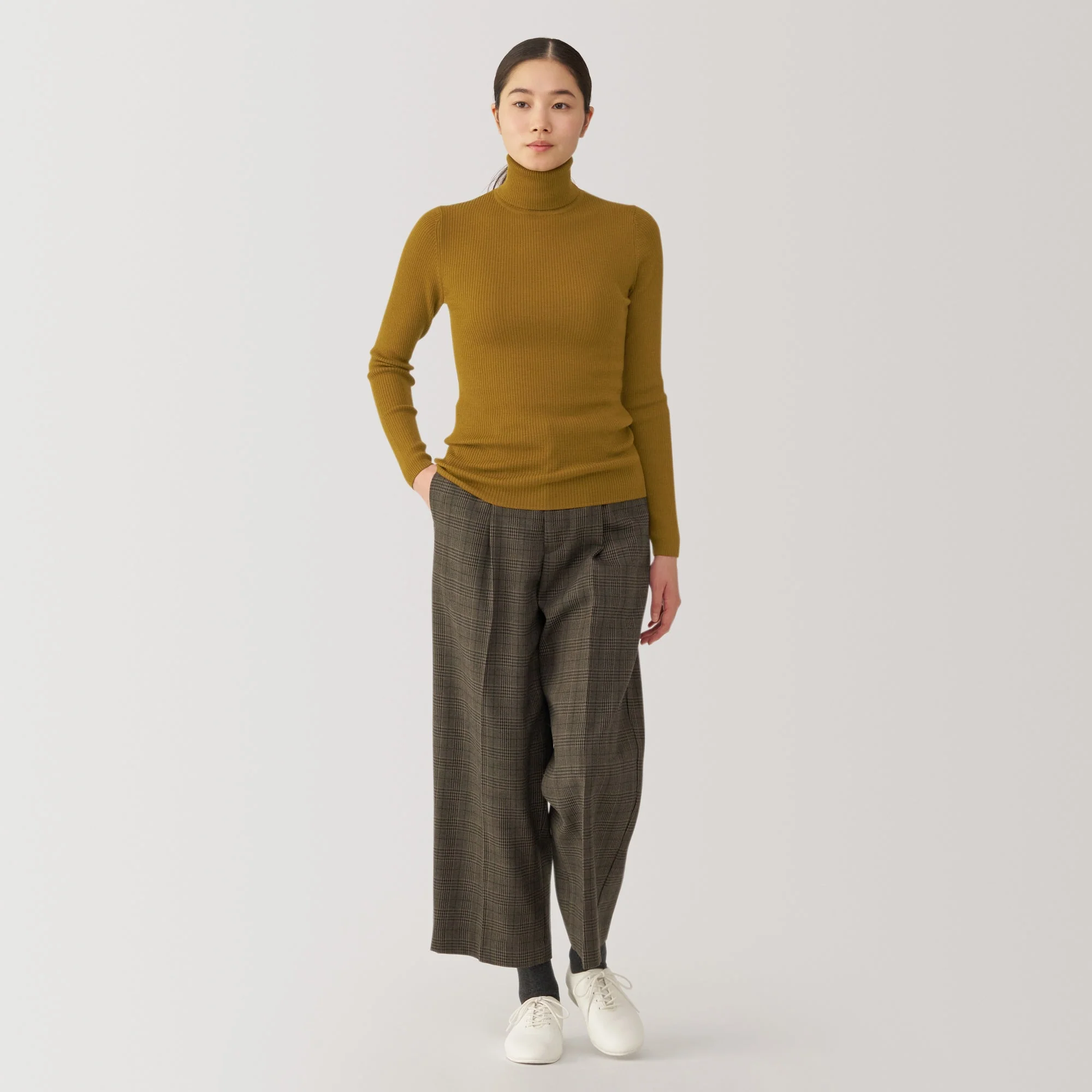 Women's Washable High Gauge Turtleneck Sweater - Image 46