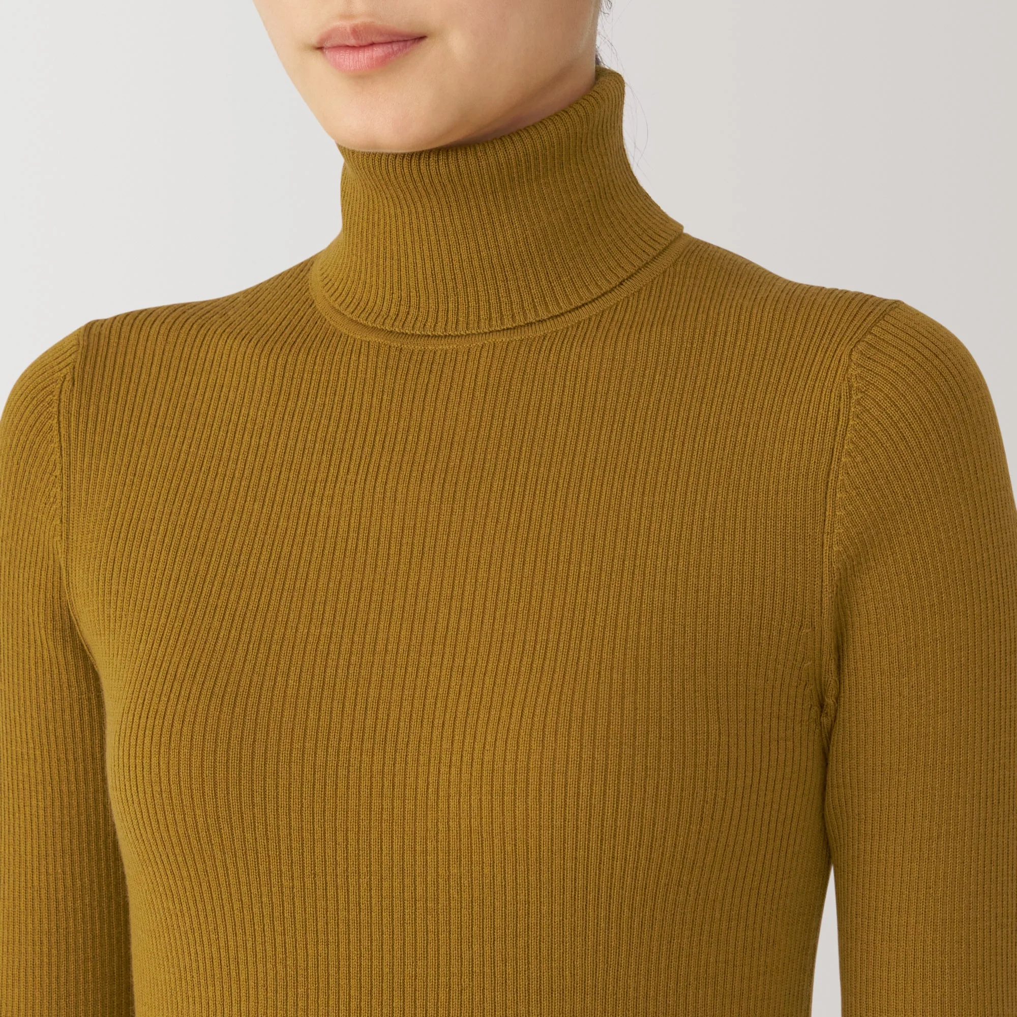Women's Washable High Gauge Turtleneck Sweater - Image 49
